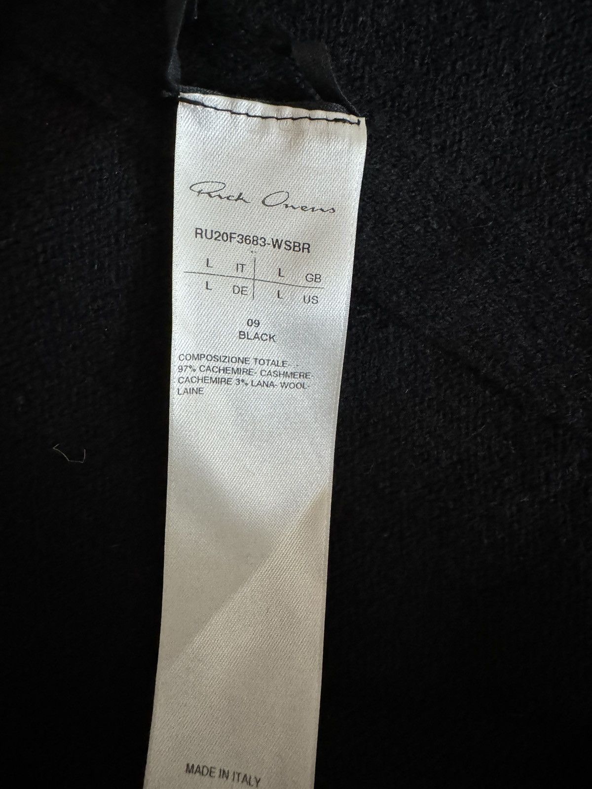 Rick Owens Rick Owens Cashmere Turtle Neck Size US M / EU 48-50 / 2 - 4 Thumbnail