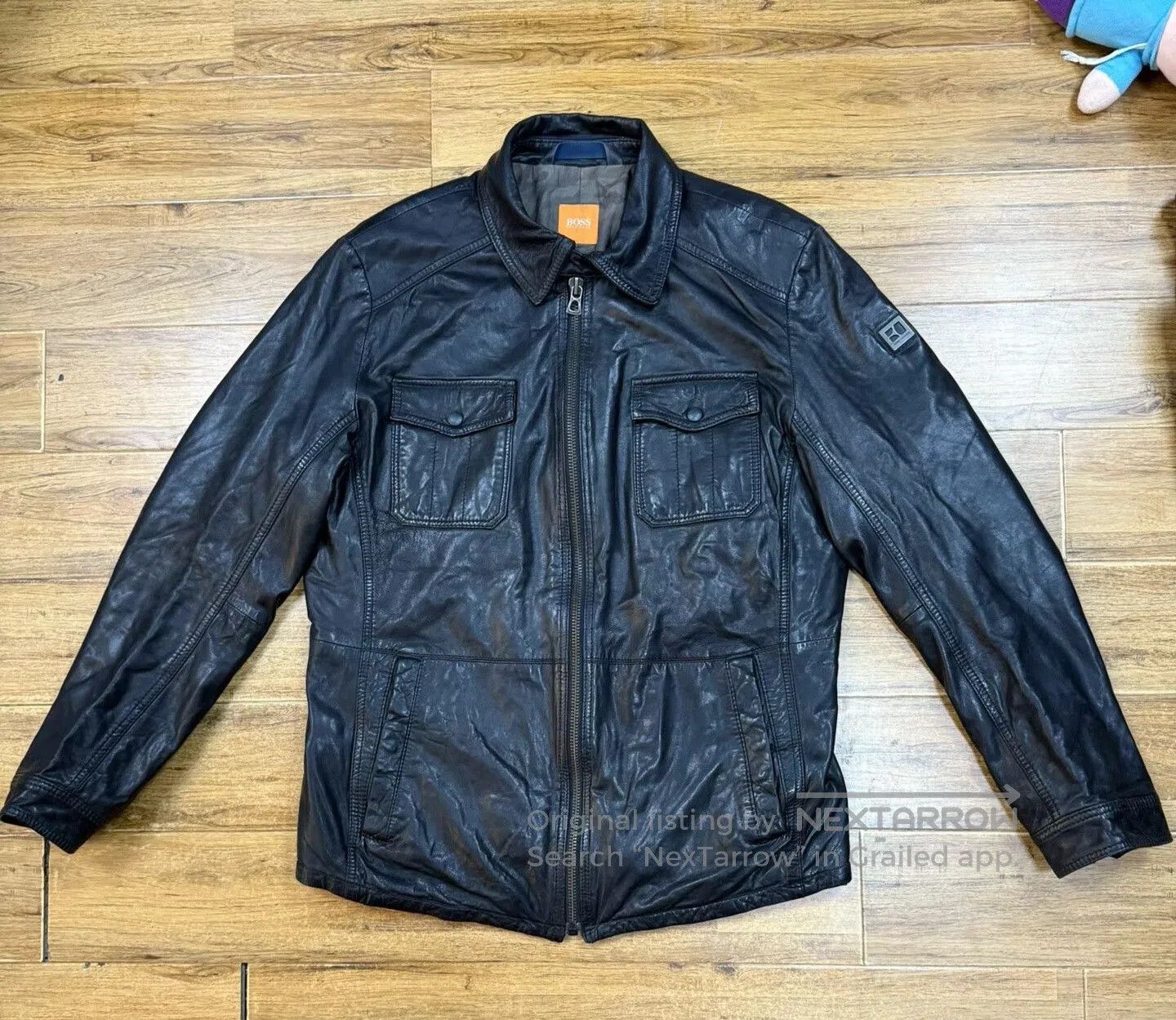 Hugo Boss Hugo Boss Lambskin Leather Jacket. Size US L / EU 52-54 / 3 - 1 Thumbnail