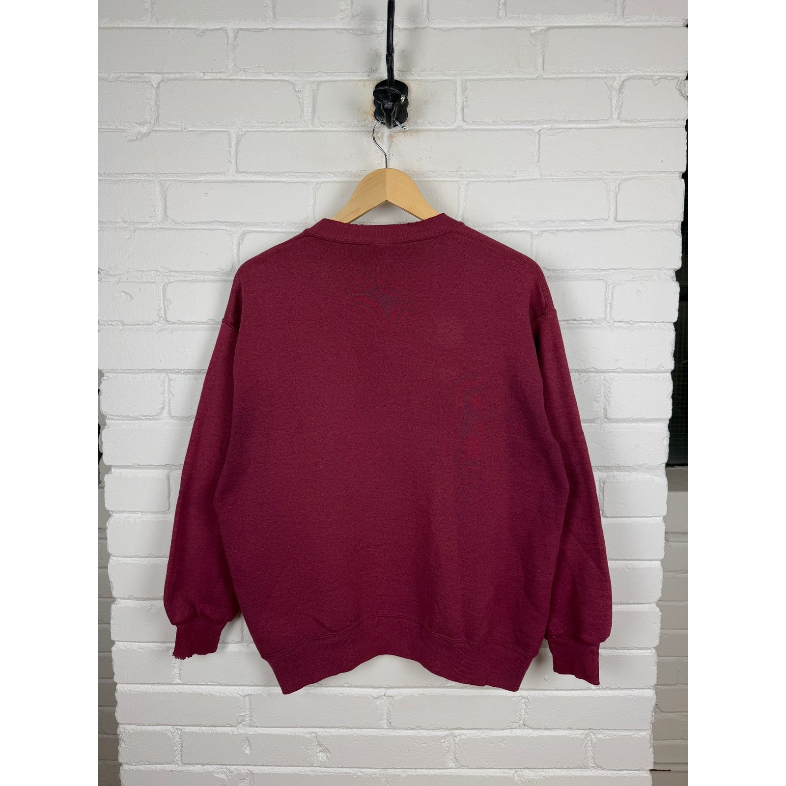 Vintage Vintage 90s Russell Athletic Sweatshirt Size XL Faded Maroon Size US XL / EU 56 / 4 - 2 Thumbnail