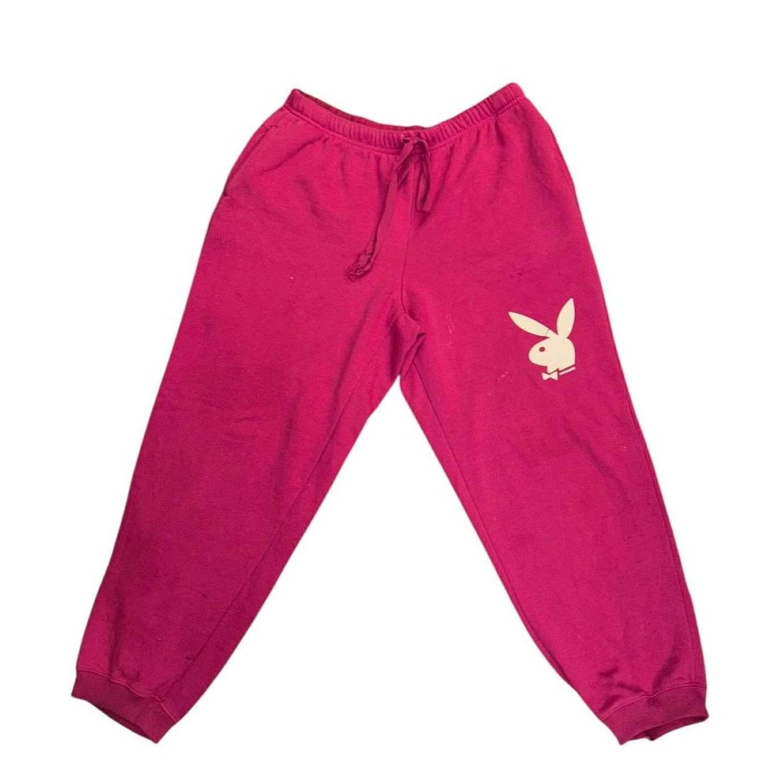 Other Pink/Purple Playboy Bunny Sweatpants Joggers Drawstring Med Size 28" / US 6 / IT 42 - 2 Thumbnail