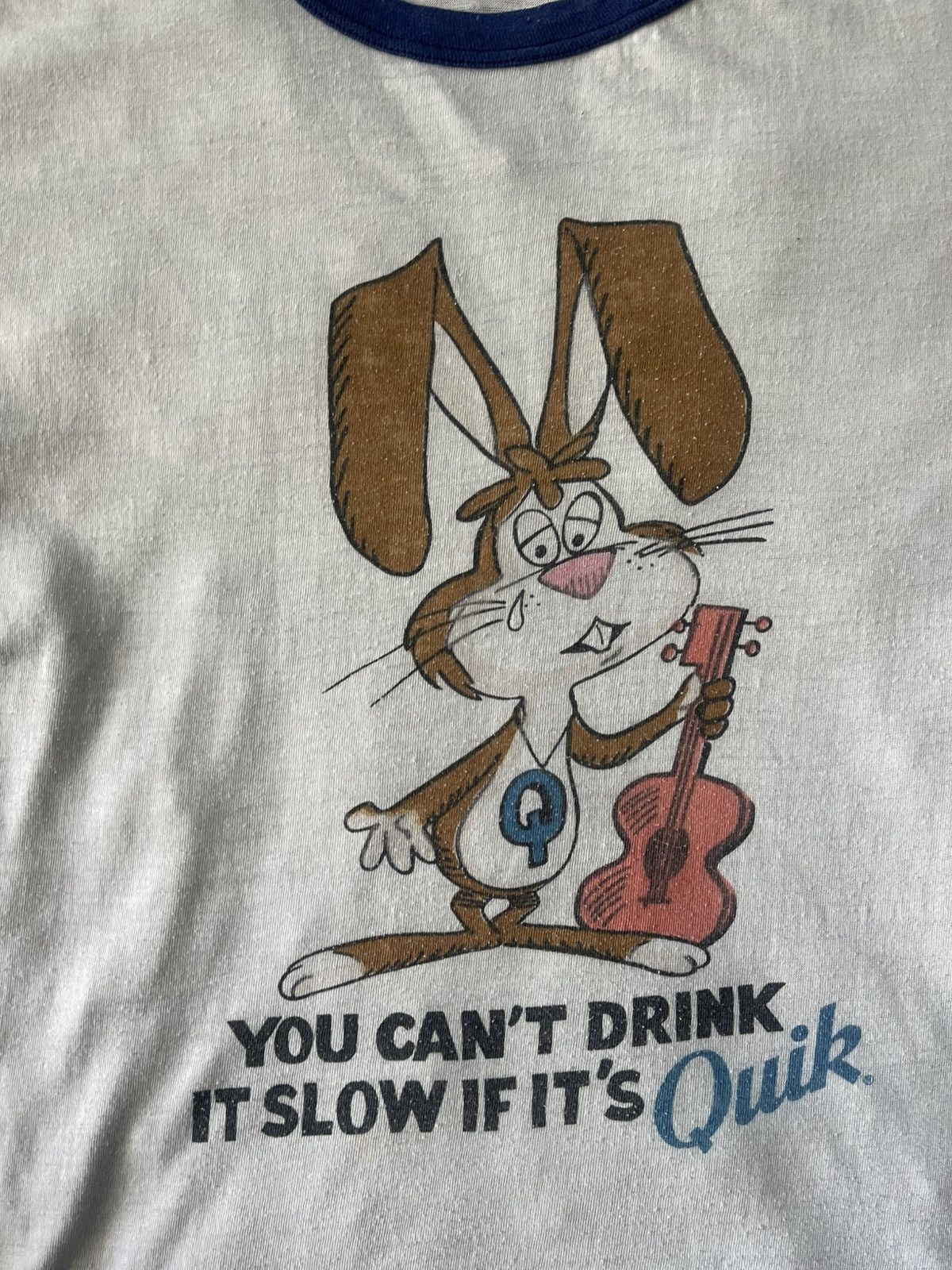 Vintage 🔥HOT🔥 VINTAGE 70S NESQUIK QUIK ORIGINAL RINGER TEE VERY RARE Size US M / EU 48-50 / 2 - 2 Thumbnail