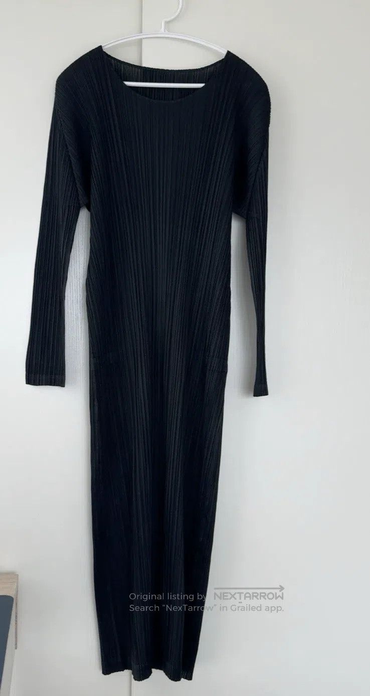 Issey Miyake Issey Miyake Black Dress Size L / US 10 / IT 46 - 2 Thumbnail