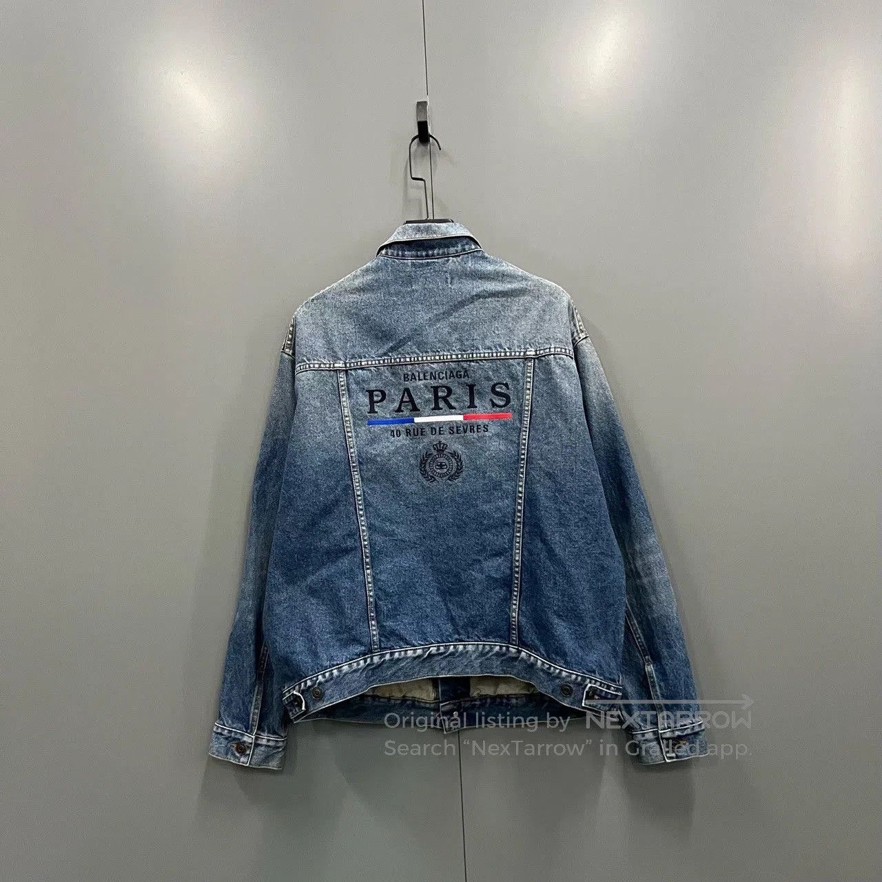 Balenciaga balenciaga logo embroidered denim jacket. Size US L / EU 52-54 / 3 - 2 Thumbnail