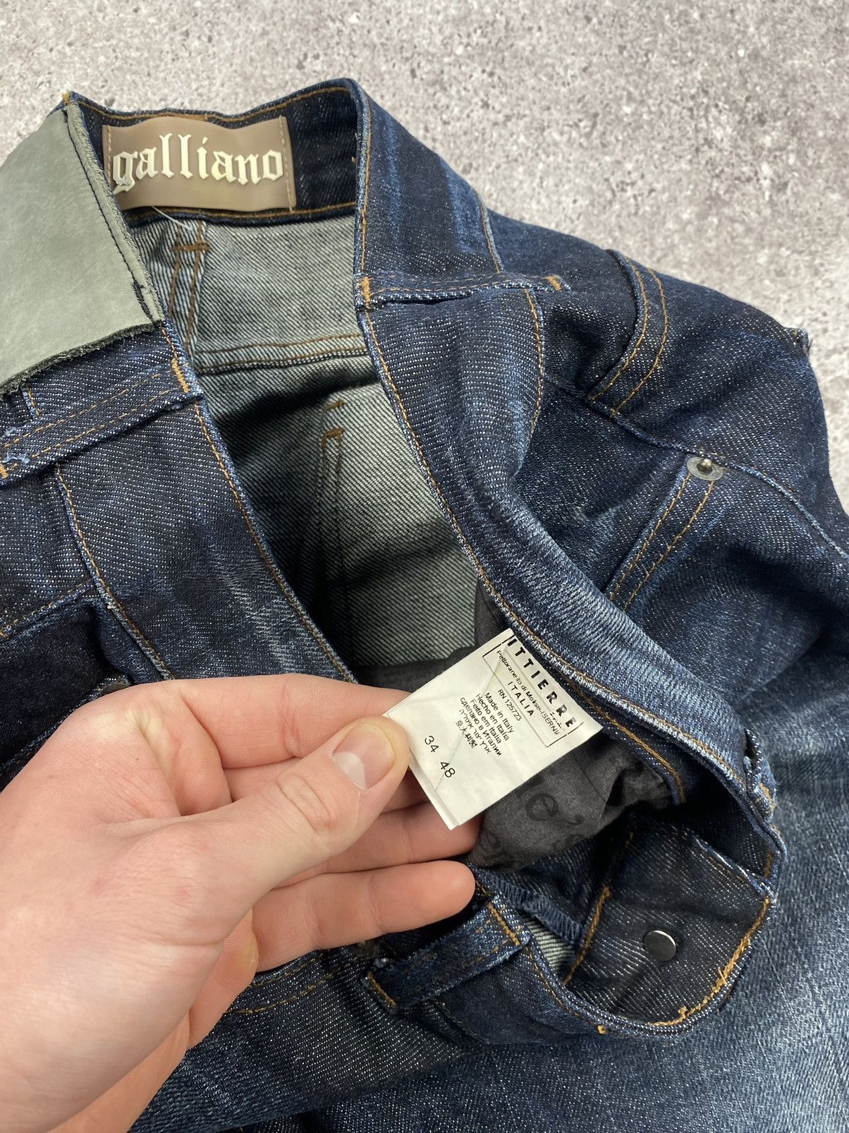 John Galliano Galliano Denim Shorts Y2k Jeans Distressed Baggy Size US 34 / EU 50 - 5 Thumbnail