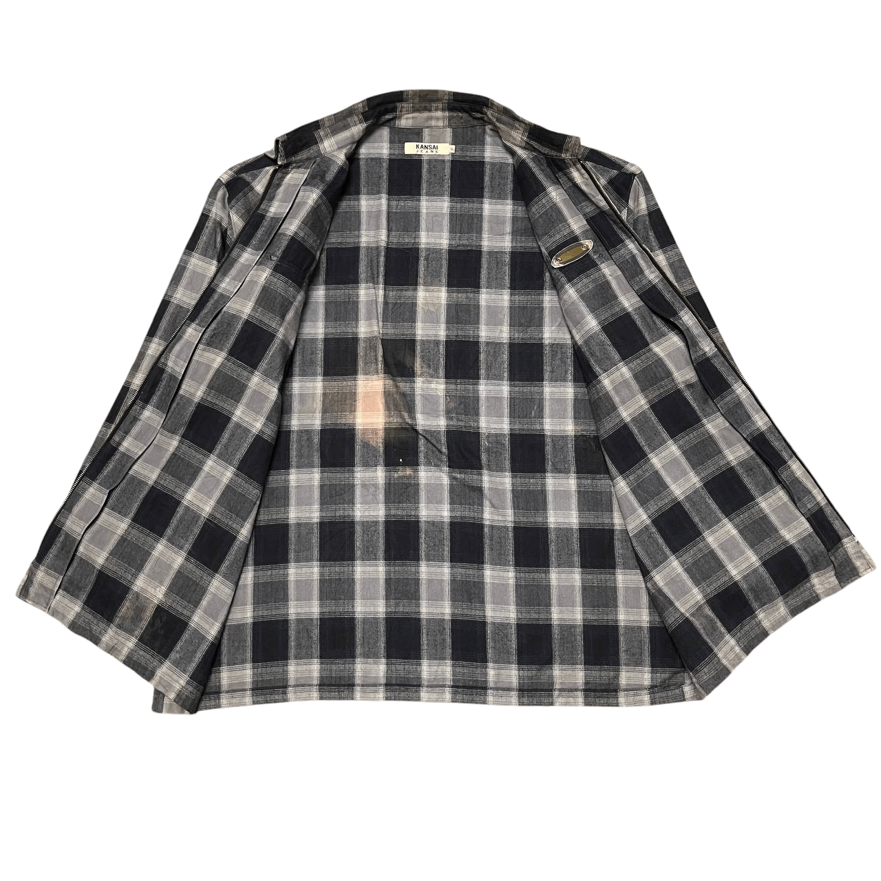 Kansai Yamamoto Vintage Kansai Jeans by Kansai Yamamoto Plaid Jacket Size US XXL / EU 58 / 5 - 7 Thumbnail