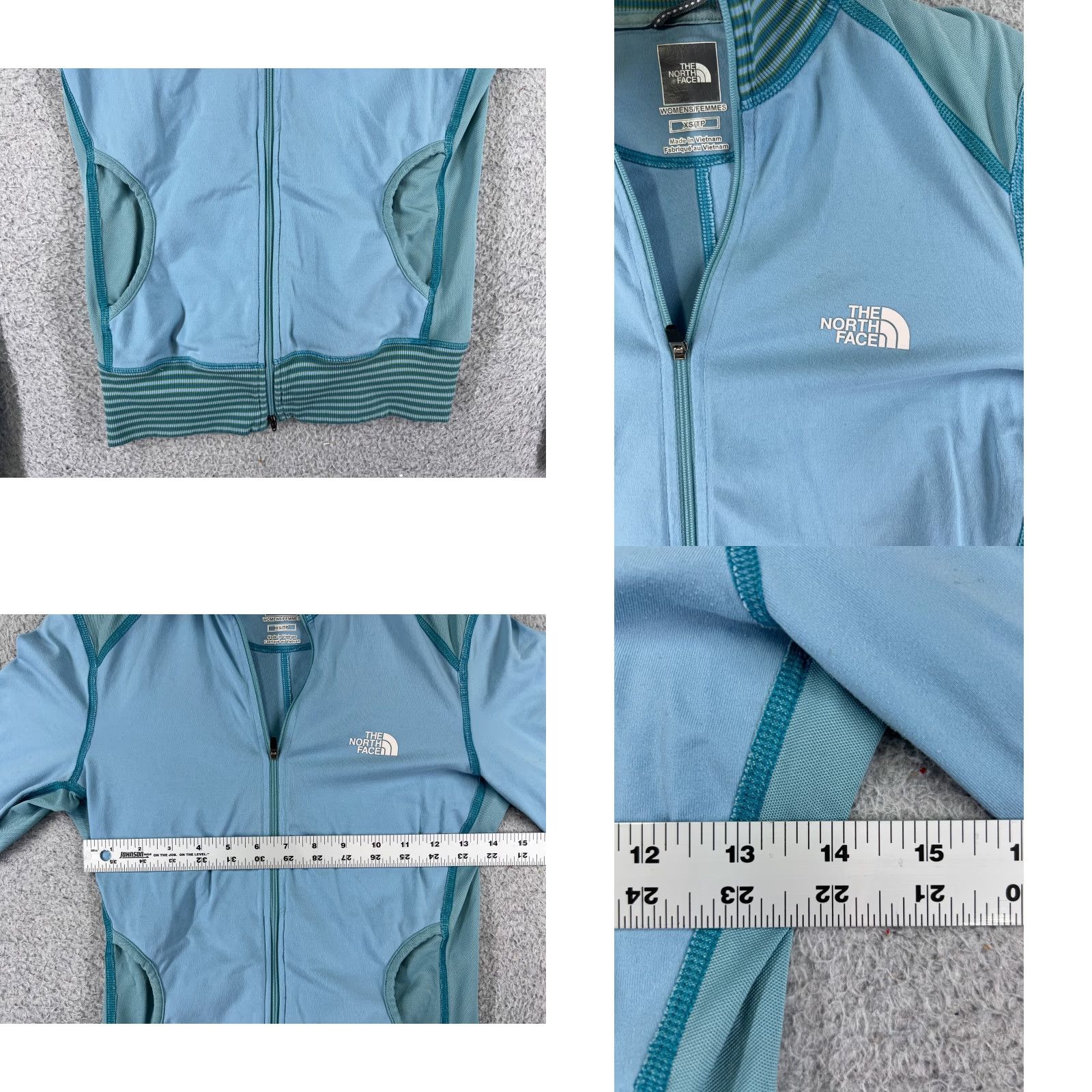 The North Face The North Face Jacket Women XS Blue Full Zip Hooded Lightweight Pockets Nylon Blend Modern Basic Outdoor Casual Size XS / US 0-2 / IT 36-38 - 8 Thumbnail