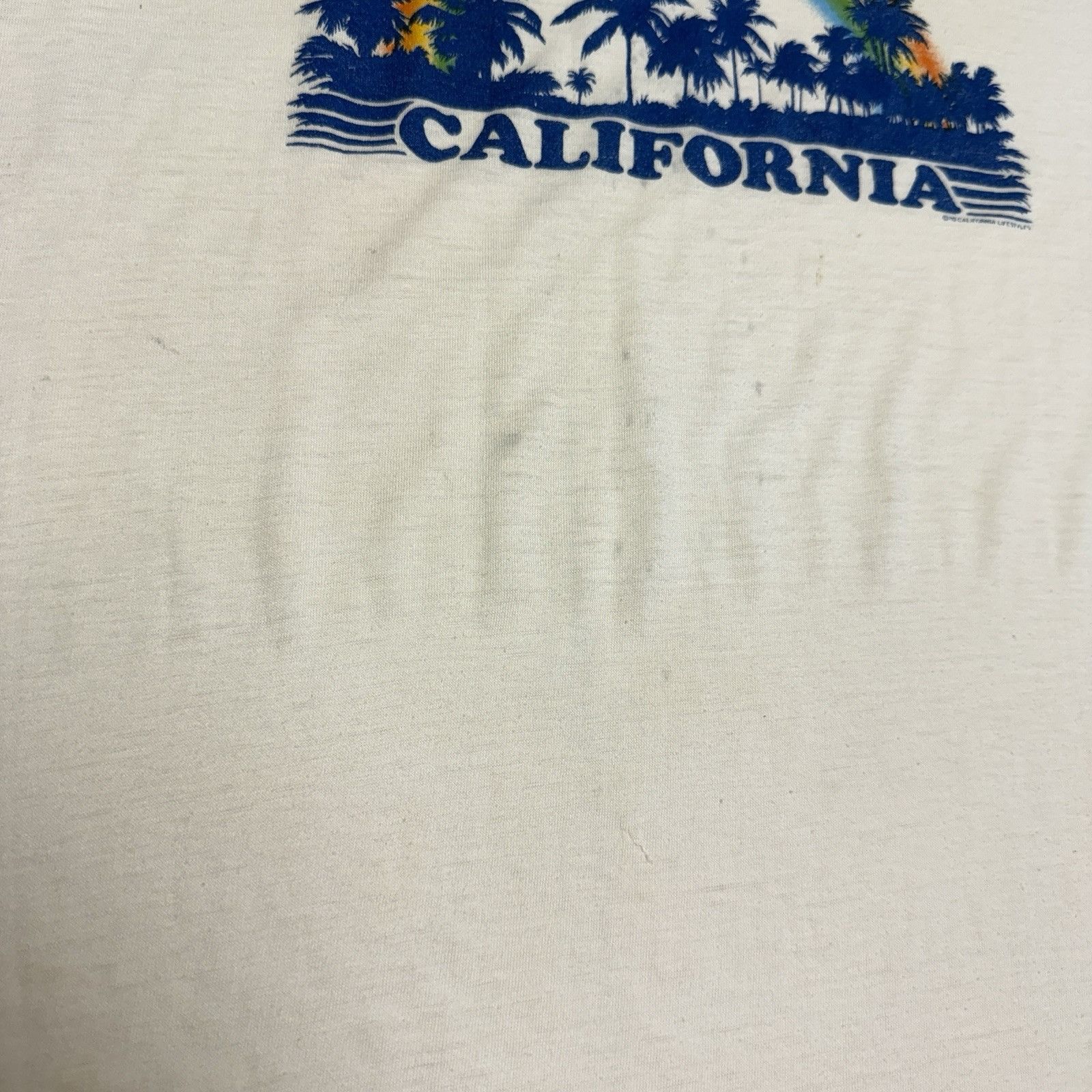 Vintage Vintage 80s California 3/4 Sleeve T Shirt Mens Large San Jos Size US L / EU 52-54 / 3 - 5 Thumbnail