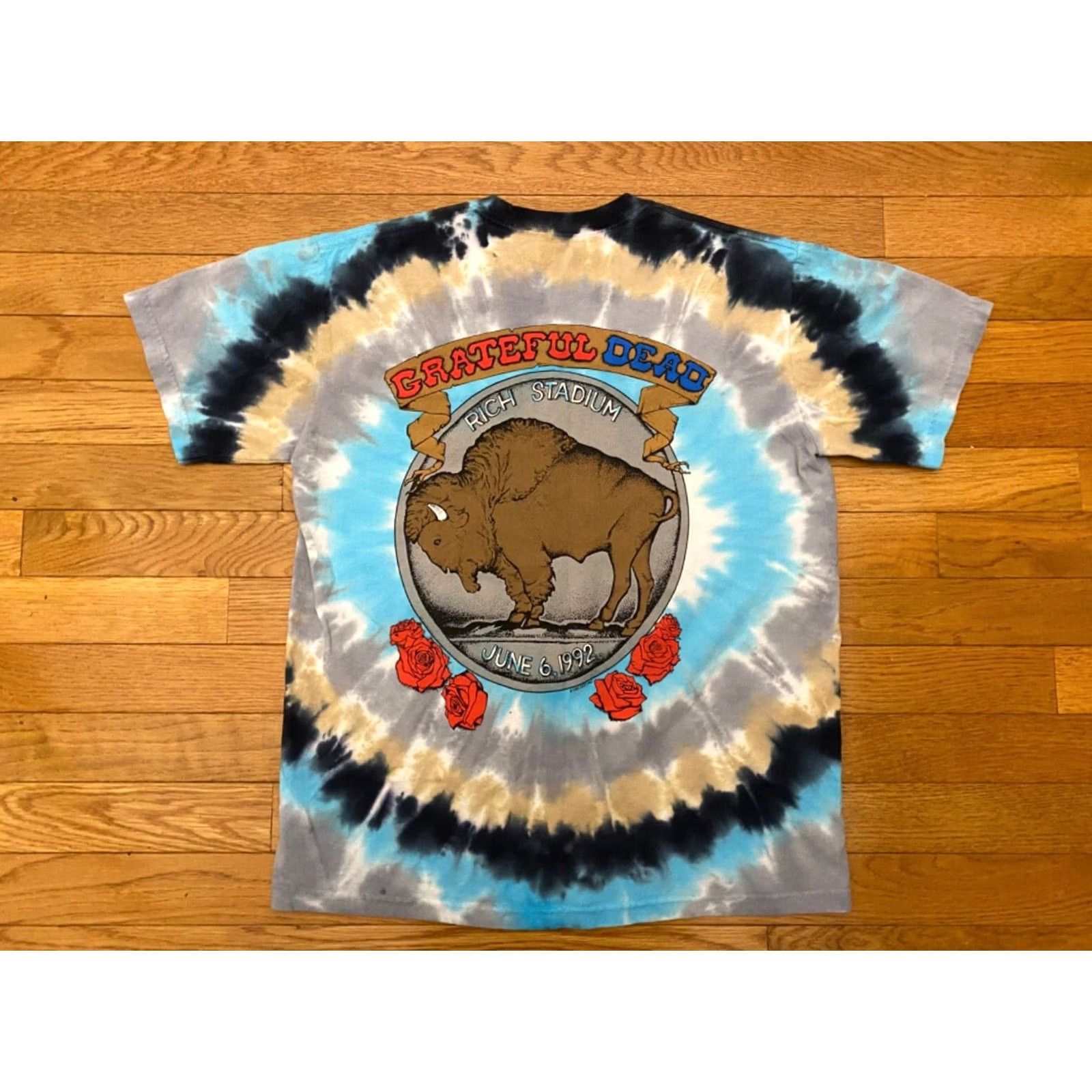 Liquid Blue Grateful Dead Buffalo 1992 Nickel Garcia 2 Side TIE DYE T-Shirt Mens Small Color Multi-Color Shirt Graphic Tee 100% Cotton Tie Dye Size US S / EU 44-46 / 1 - 2 Thumbnail