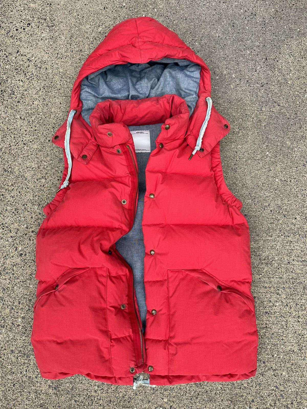 image of Visvim Vest in Red, Men's (Size Small)