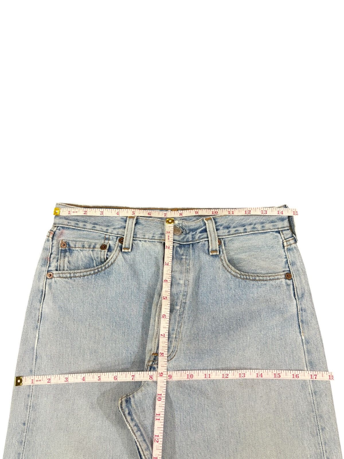Levi's Vintage 90s Levis 501 Light Wash Distressed Loose Jeans Size US 30 / EU 46 - 11 Thumbnail