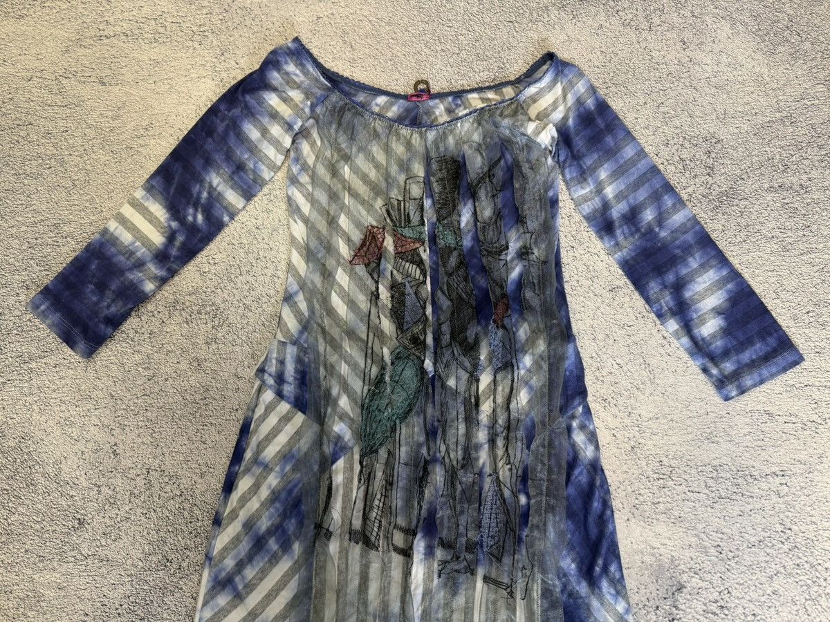 Other Save The Queen Dress Y2K Avant Garde Mesh Italy XS S Tie Dye Size XS / US 0-2 / IT 36-38 - 5 Thumbnail