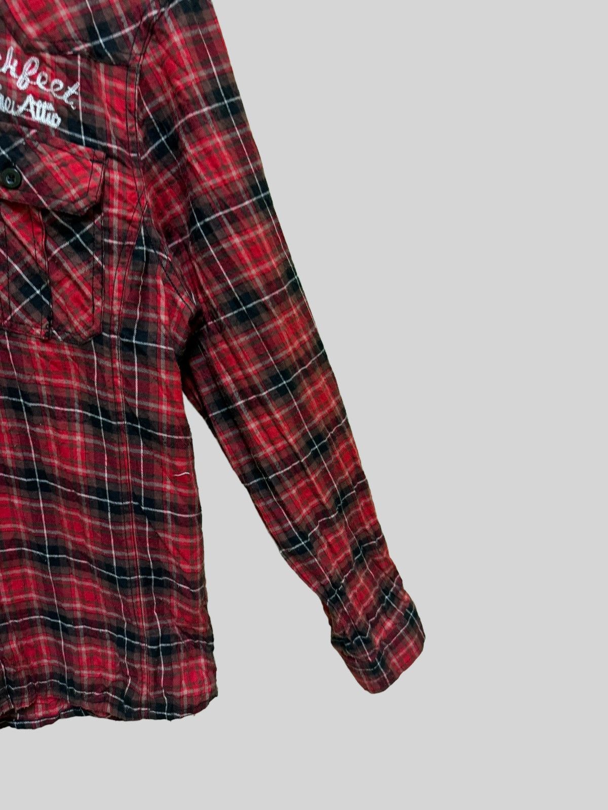In The Attic Vintage In The Attic Tartan Plaid Embroidery Flannel Size US M / EU 48-50 / 2 - 6 Thumbnail