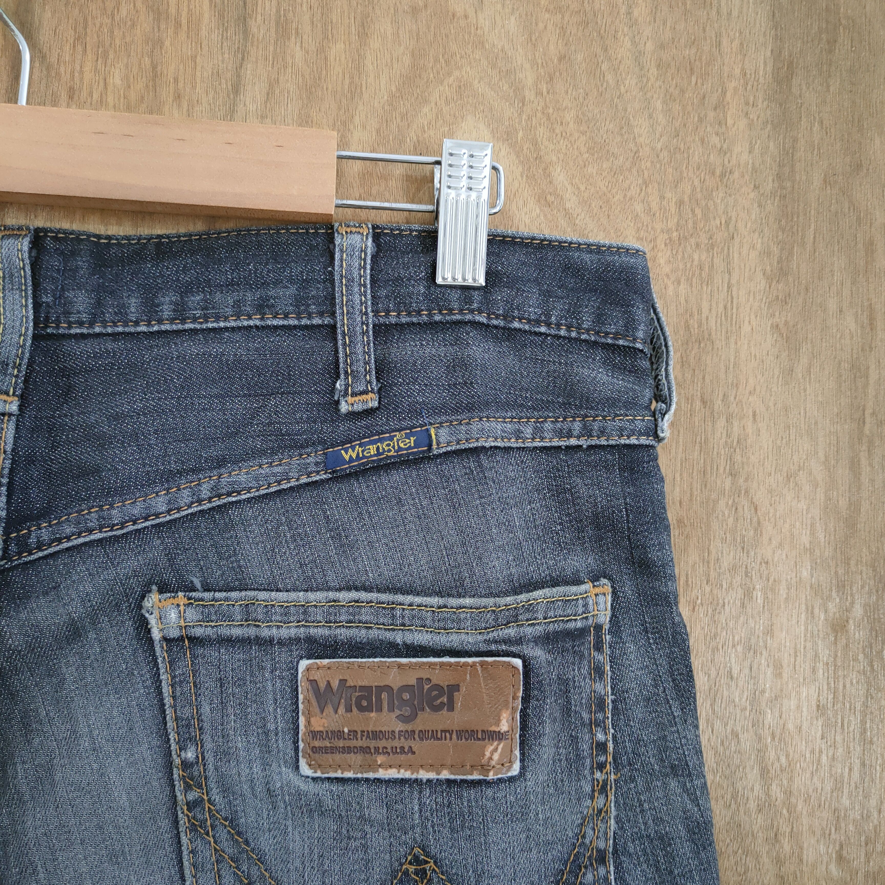 Wrangler 33×30 💥 VINTAGE BLACK DISTRESSED JEANS PANTS Size US 33 - 13 Thumbnail