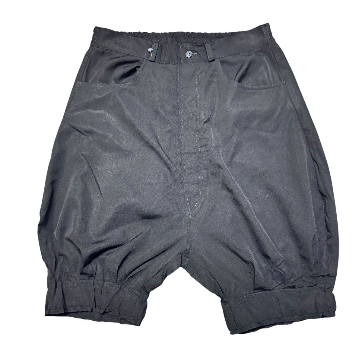 Yaponskii Yaponskii Black Drop Crotch Shorts Pants Size 31" - 1 Thumbnail