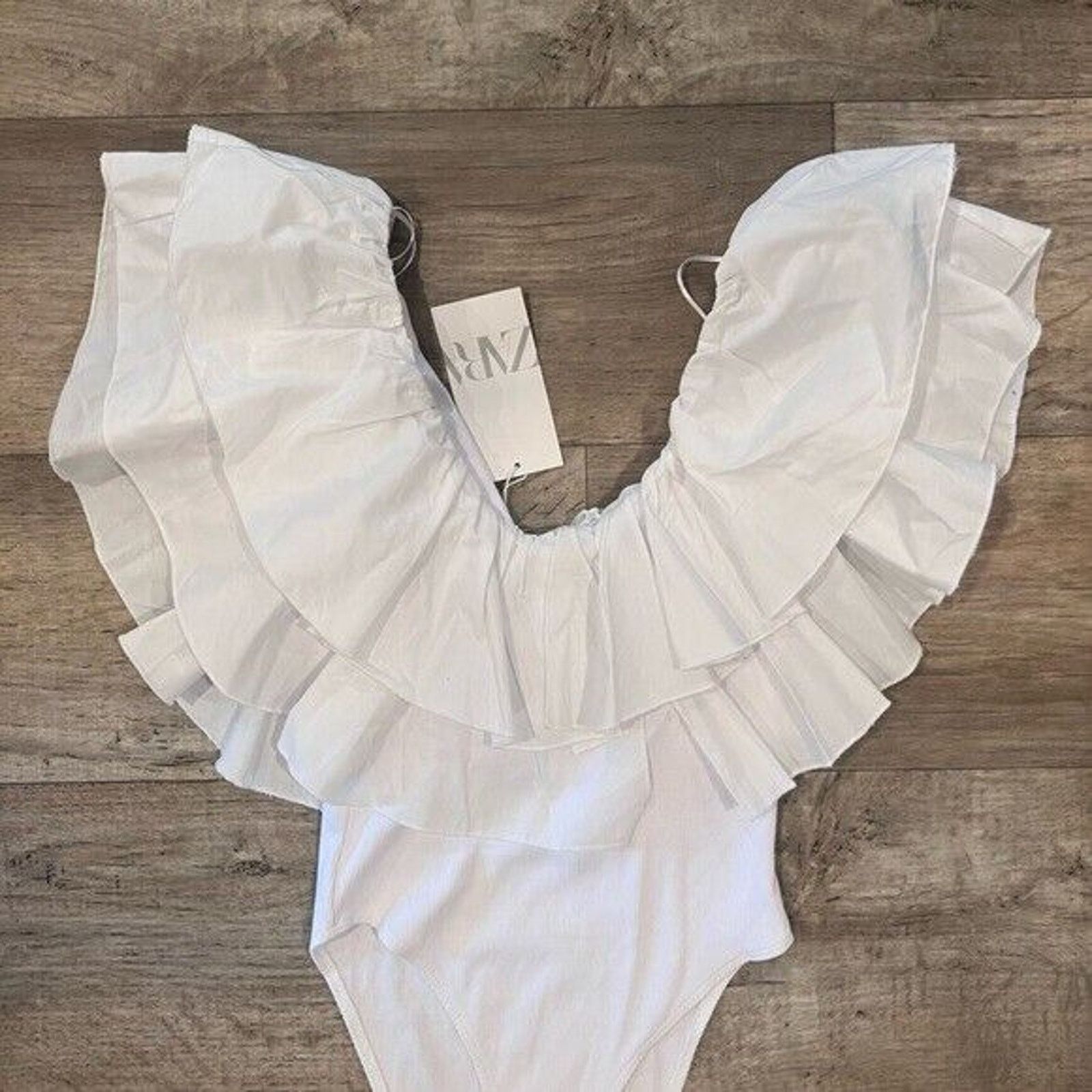 Zara ZARA V-Neck Bodysuit NWT Size M / US 6-8 / IT 42-44 - 24 Thumbnail