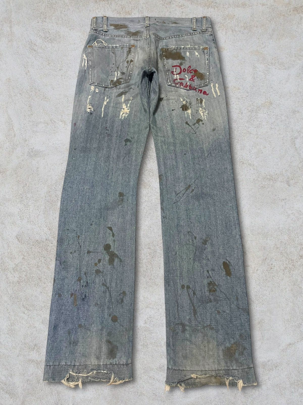 Dolce & Gabbana Dolce & Gabbana Paint Splatter Distressed Patches Sick Jeans Size US 32 / EU 48 - 3 Thumbnail
