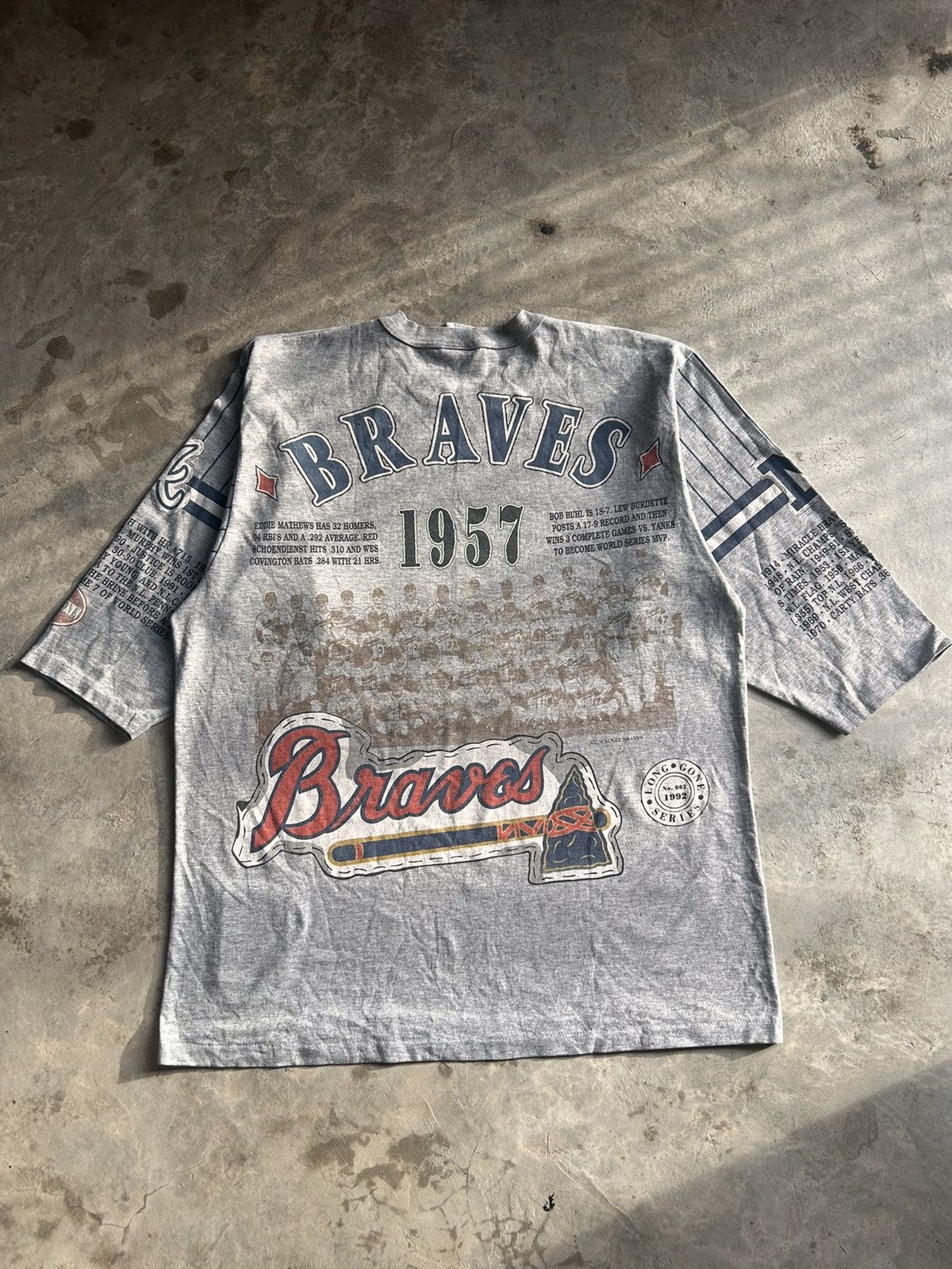 MLB Vintage Long Gone Atlanta Braves Baseball Size US XL / EU 56 / 4 - 2 Thumbnail