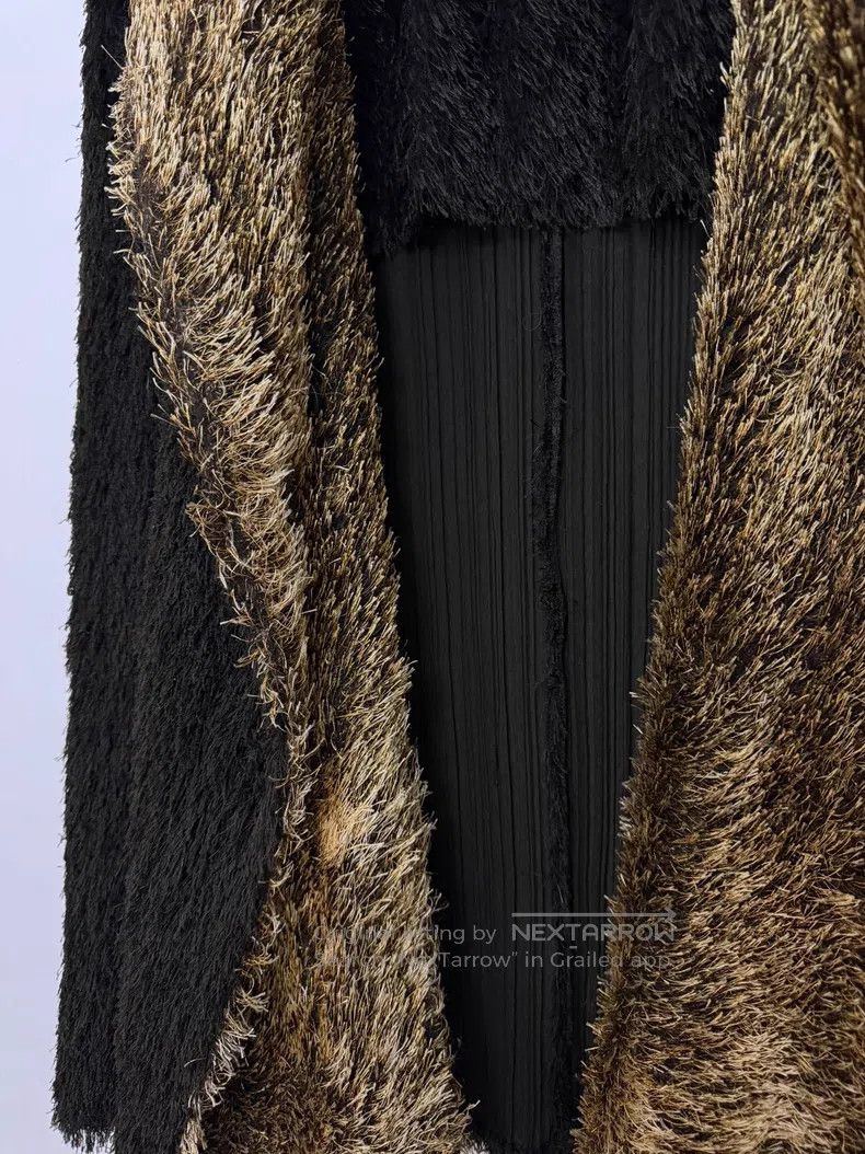 Issey Miyake Issey Miyake Furry Pleated Collar Coat Size L / US 10 / IT 46 - 4 Thumbnail