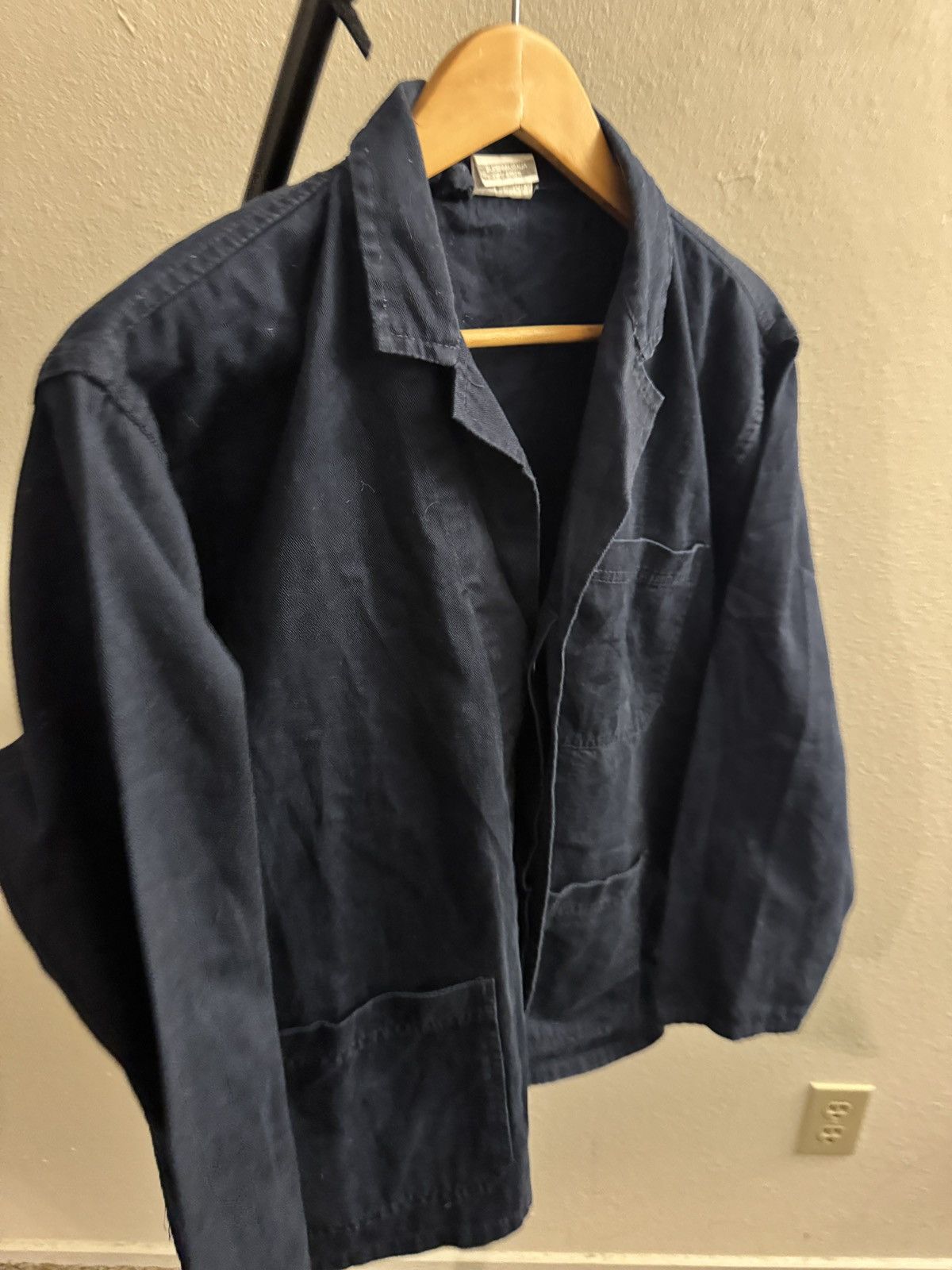 Vintage Vintage Navy Cropped French Cycling Coat 52 L Size US L / EU 52-54 / 3 - 1 Thumbnail