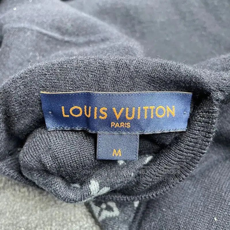 Louis Vuitton Louis Vuitton Black Wool Blend Bomber Jacket . Size US M / EU 48-50 / 2 - 6 Thumbnail