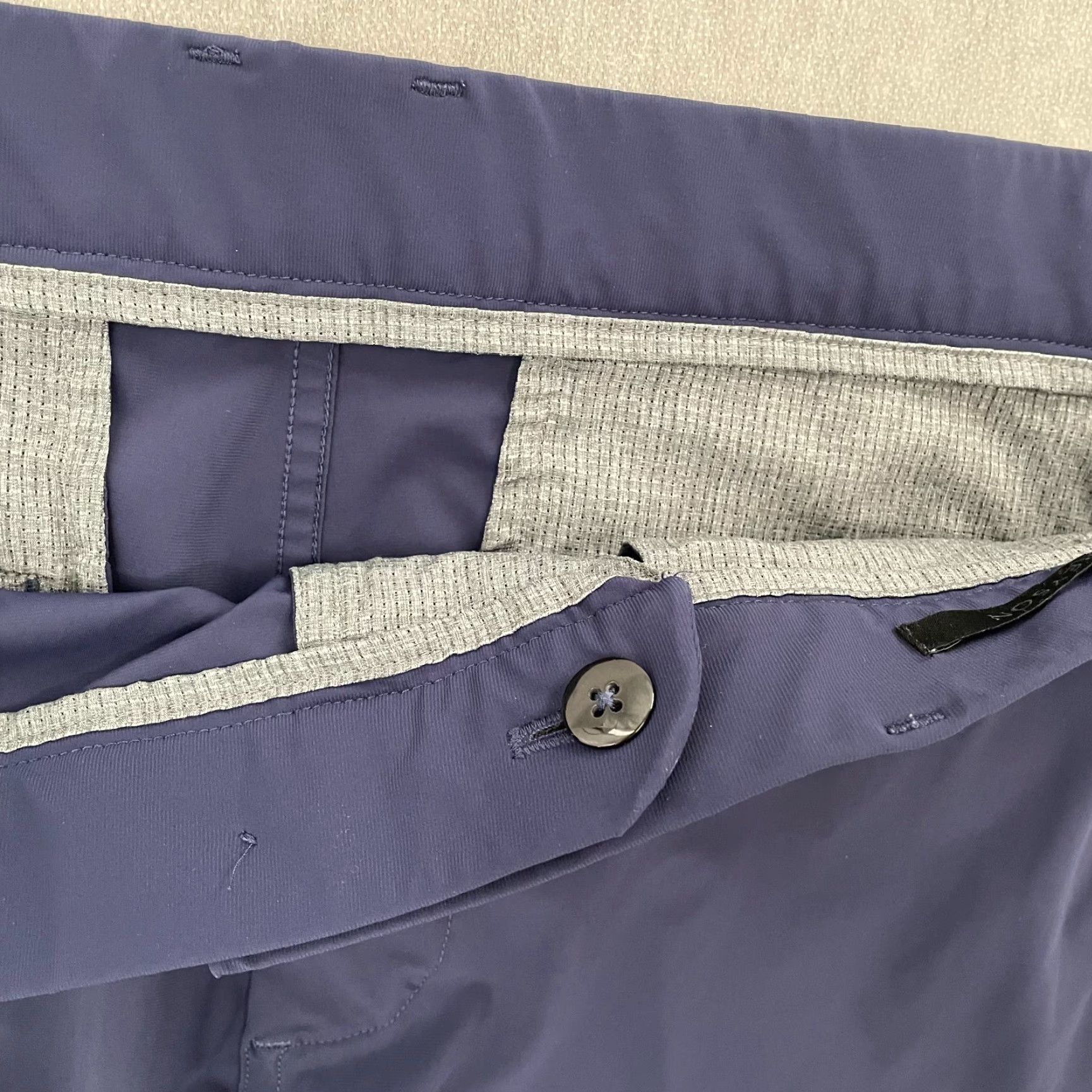 Greyson Shorts Adult 38 Blue Solid Performance Golf Stretch Pockets Mens
