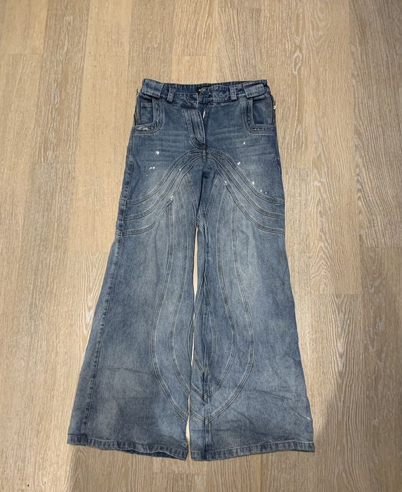 No Faith Studios No faith studios wave vintage denim used look