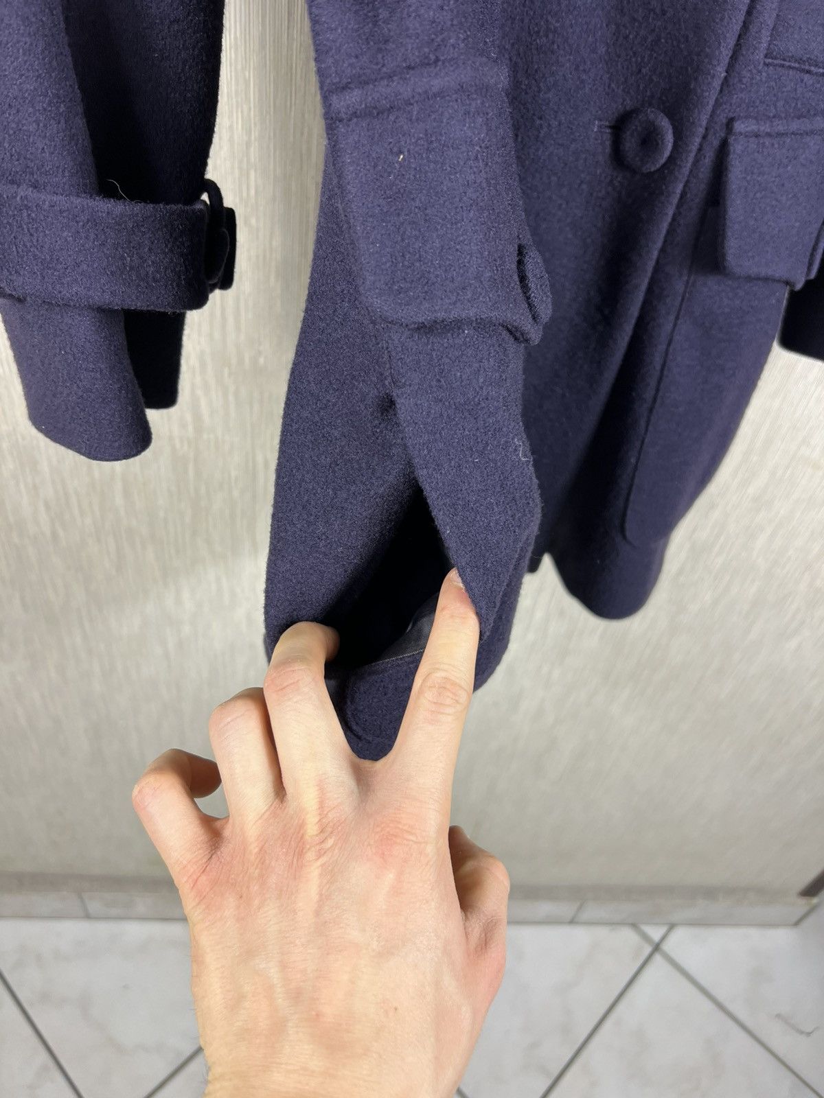 Sonia Rykiel Sonia Rykiel Paris wool double breasted navy coat casual Size M / US 6-8 / IT 42-44 - 13 Thumbnail