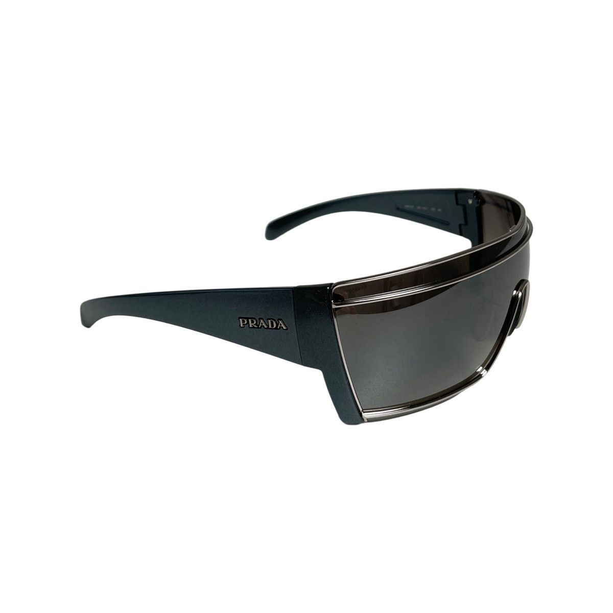 Prada PRADA 80’s Silver Mask Sunglasses Size ONE SIZE - 1 Thumbnail