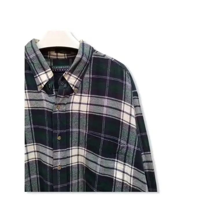 Vintage Vintage Claybrooke Outdoor Plaid Tartan Flannel Shirt 👕 Size US XL / EU 56 / 4 - 2 Thumbnail