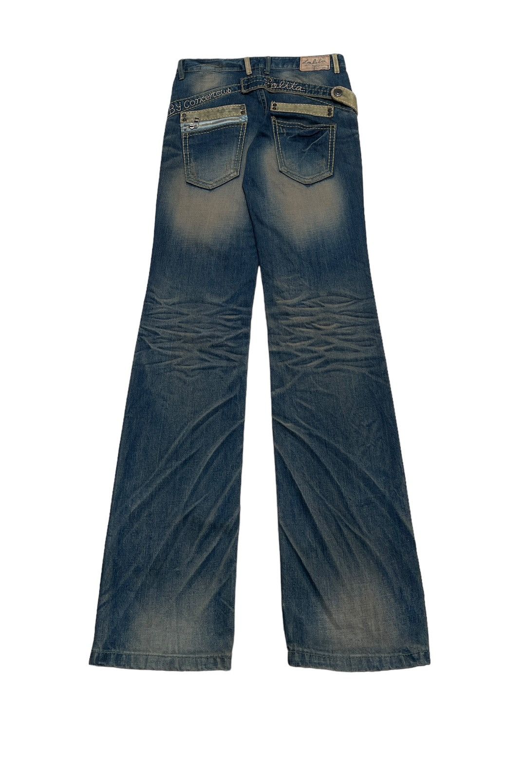 If Six Was Nine × Japanese Brand Very Rare Vintage Japanese Brand Lolita Flared Jeans 1990s Size US 32 / EU 48 - 2 Thumbnail