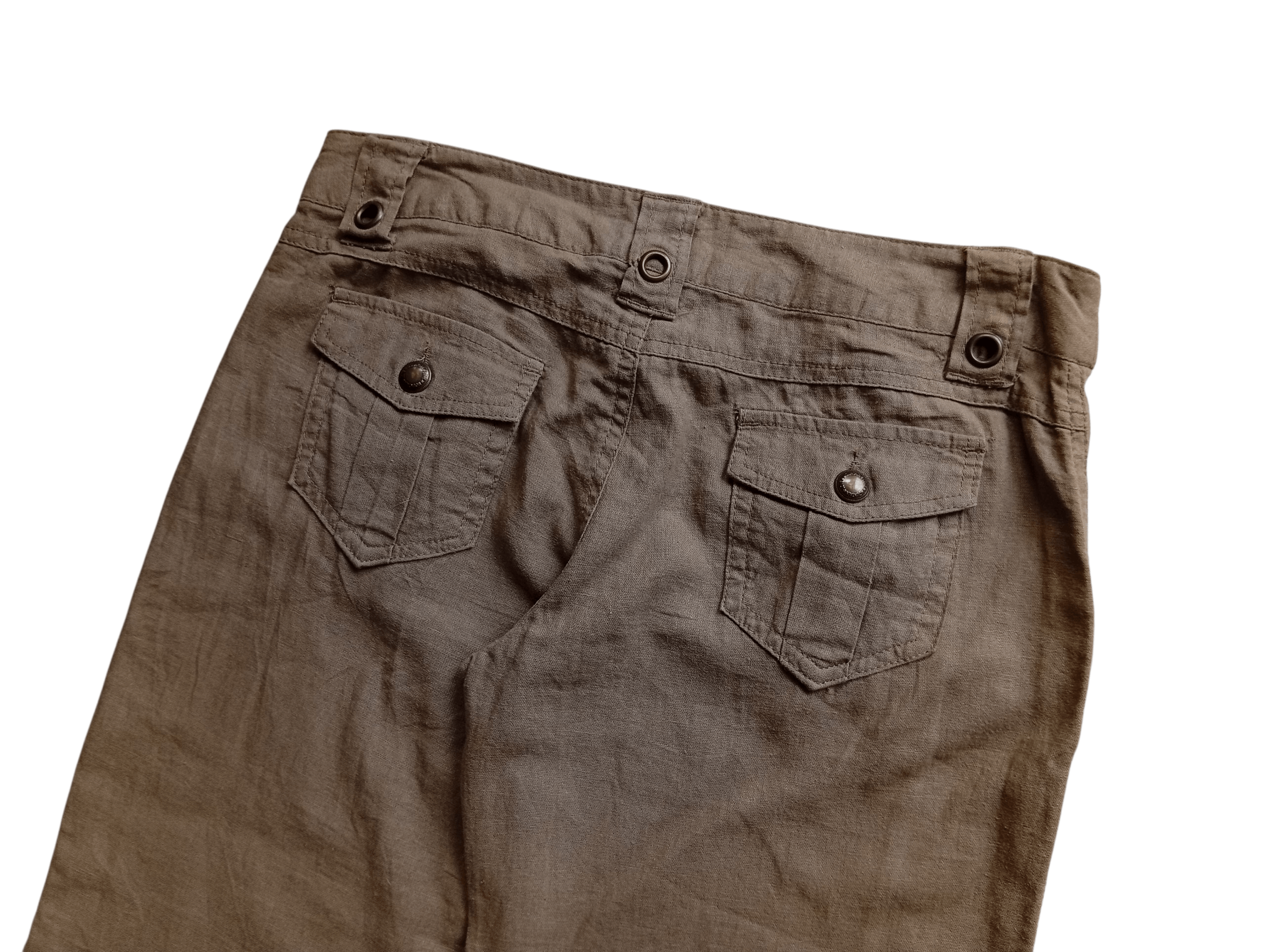 Japanese Brand MUGLA linen flare pants Size US 29 - 7 Thumbnail