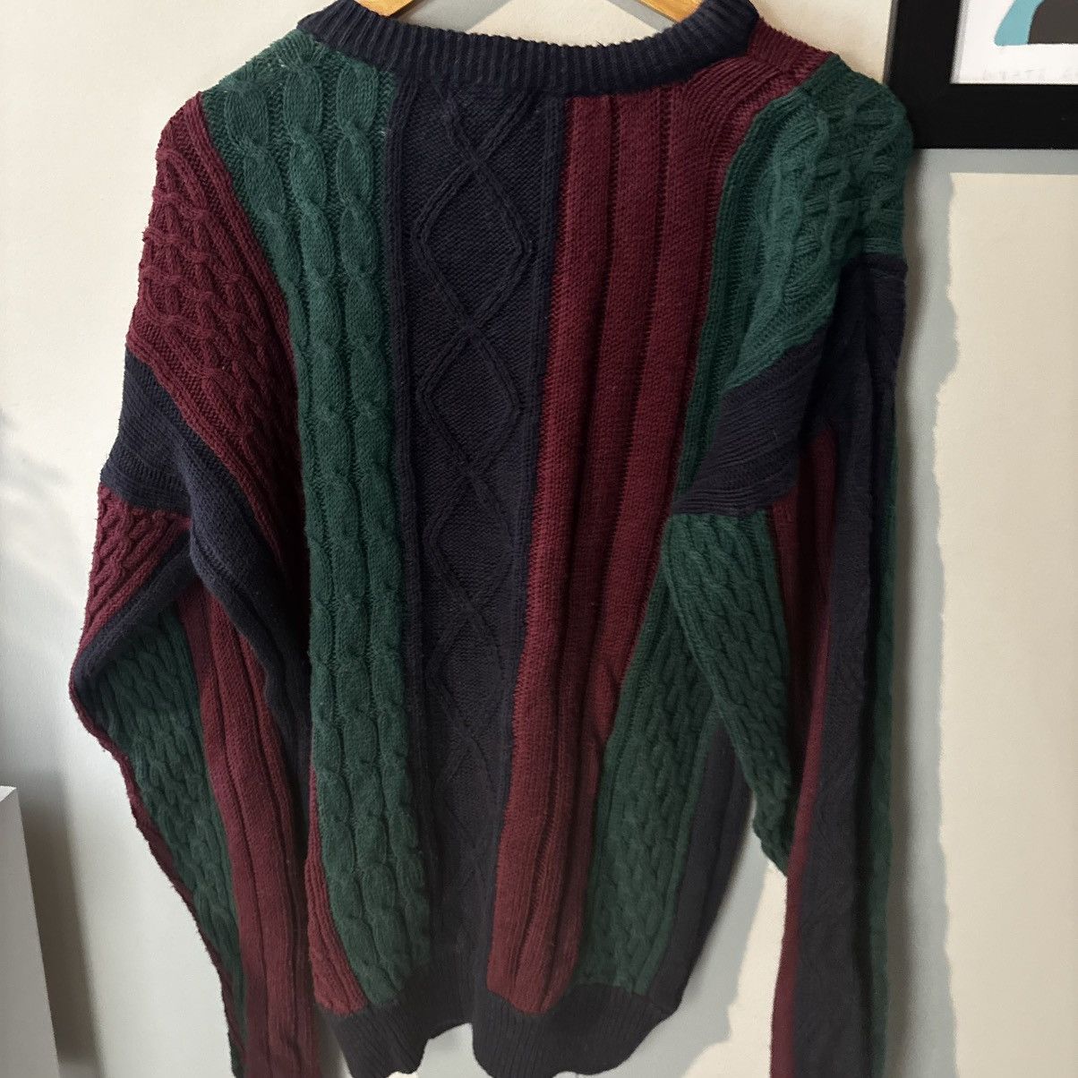 Fenton Fenzia 3D Knit Cotton Sweater Fisherman Grandpa Coogi Style Size US L / EU 52-54 / 3 - 3 Thumbnail