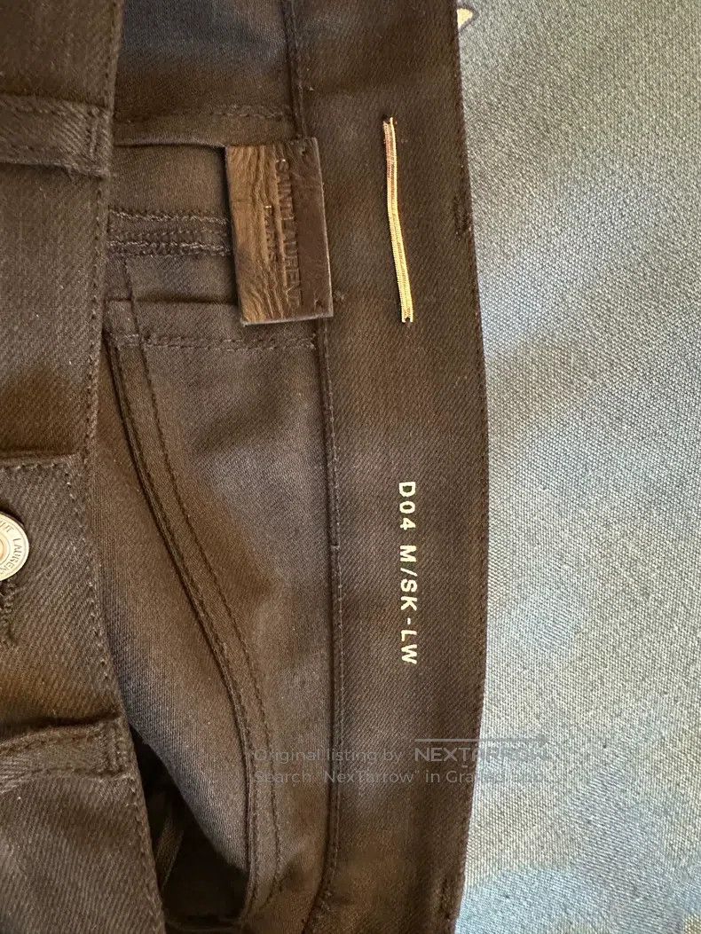Saint Laurent Paris Saint Laurent Paris Black Leather Patch Zip Moto Pants Size US 31 - 4 Thumbnail