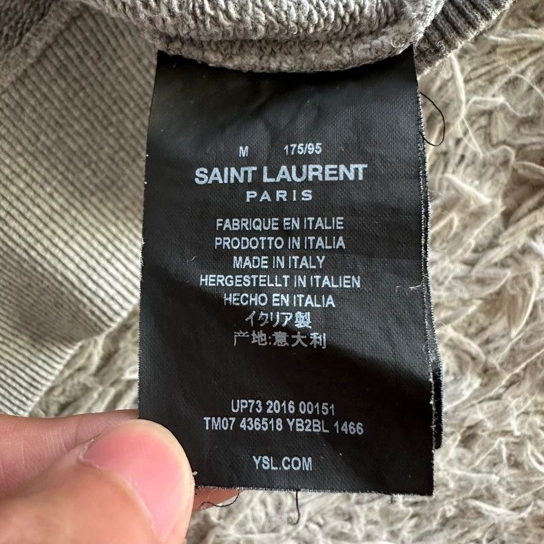 Saint Laurent Paris Saint Laurent Paris Grey Leopard Leopard Head Crewneck Swe Size M / US 6-8 / IT 42-44 - 5 Thumbnail