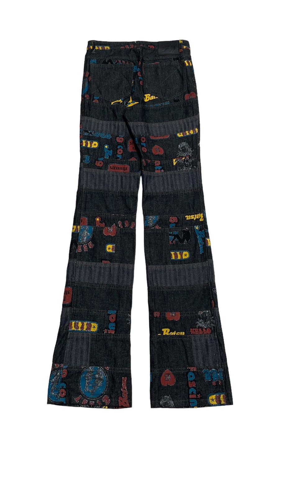 If Six Was Nine Rare Vintage Japanese Brand Ba-Tsu Hagi Flared Denim 1990s Size US 29 - 2 Thumbnail