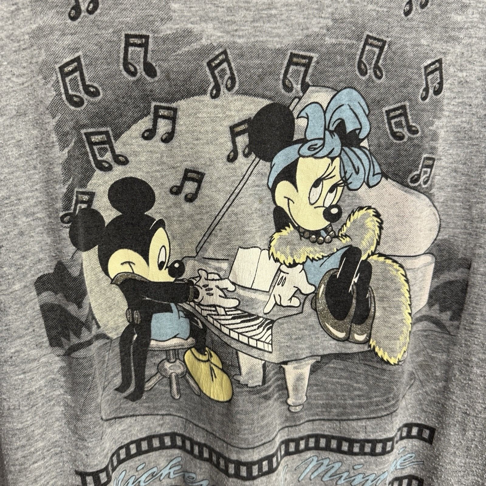 Disney Vintage 80s Disney Mickey Minnie Mouse Sweatshirt Medium Size US M / EU 48-50 / 2 - 3 Thumbnail