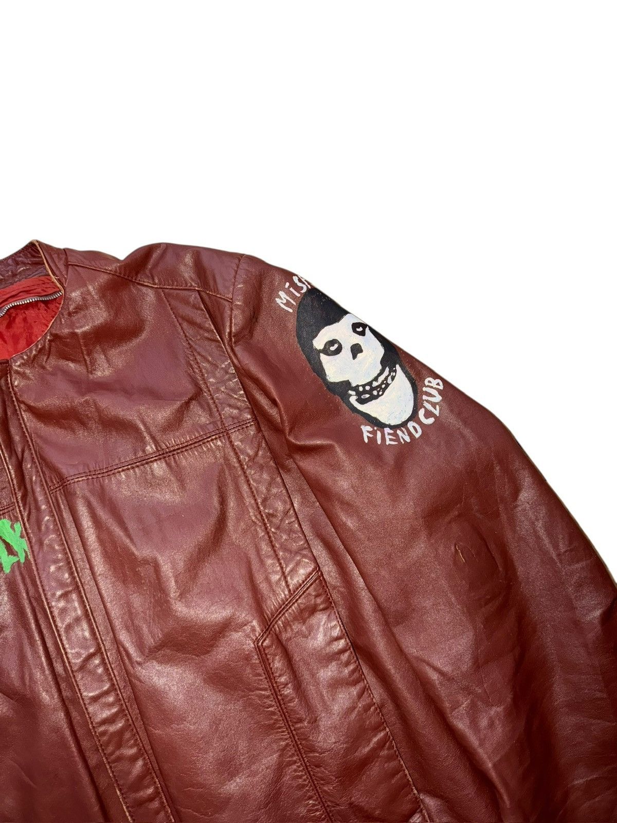 Vintage *RARE* VINTAGE 90s PUNK MISFITS FIEND CASUALTIES LEATHER Size US M / EU 48-50 / 2 - 13 Thumbnail