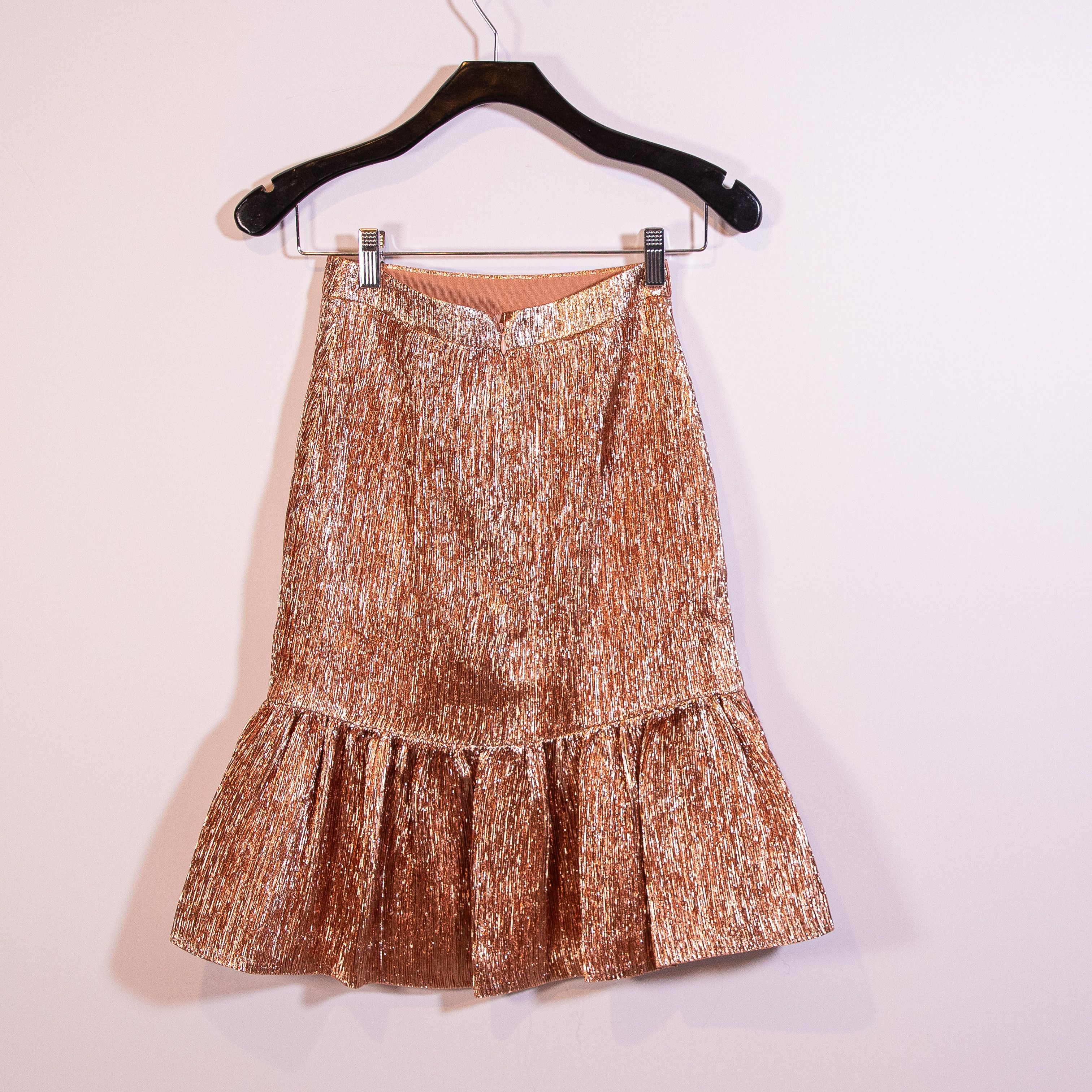 J.Crew J. Crew Collection Rose Gold Metallic Sparkle Size 24" / US 00 / IT 34 - 6 Thumbnail