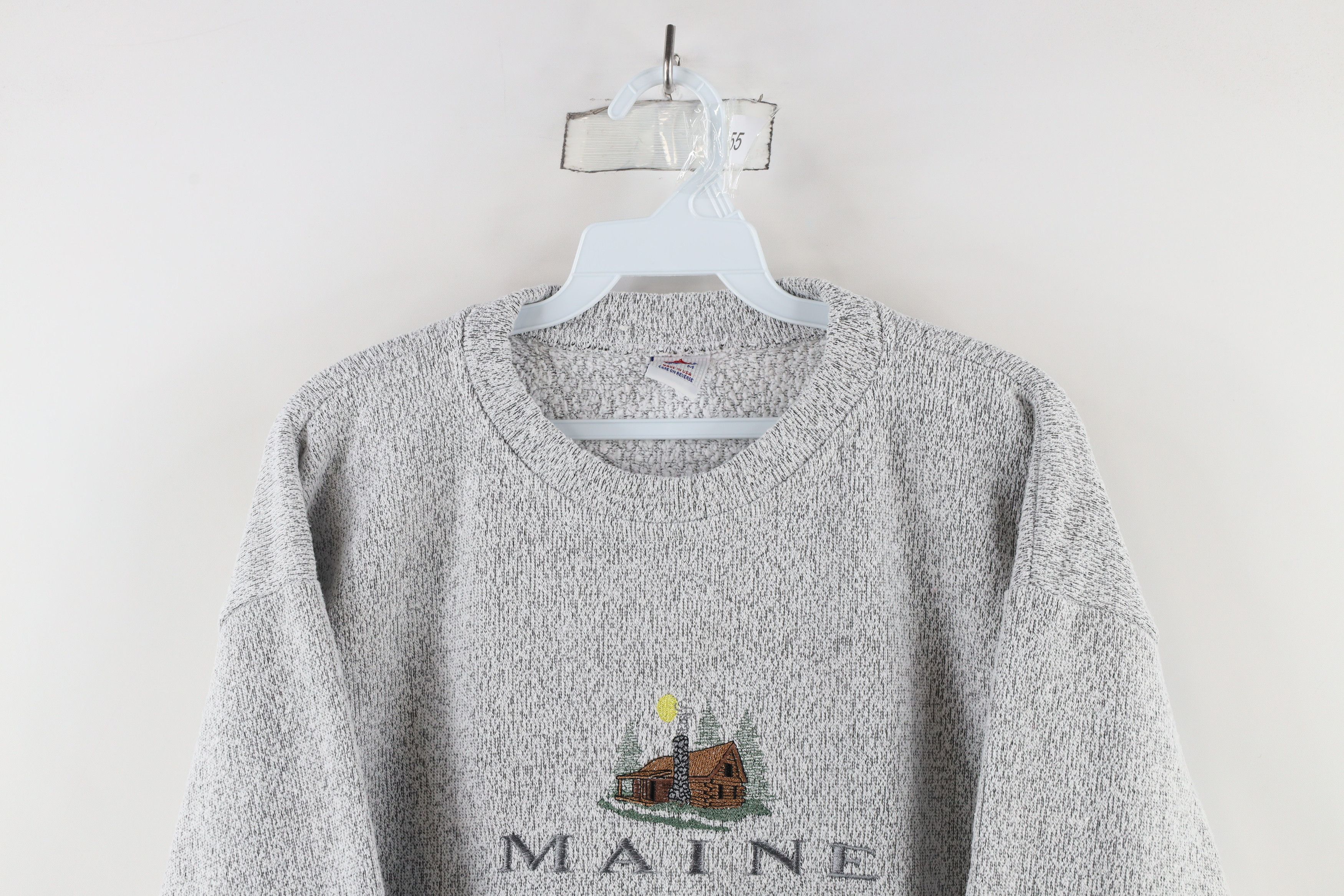 Vintage Vintage 90s Streetwear Terry Cloth Maine Cabin Sweater USA Size M / US 6-8 / IT 42-44 - 2 Thumbnail
