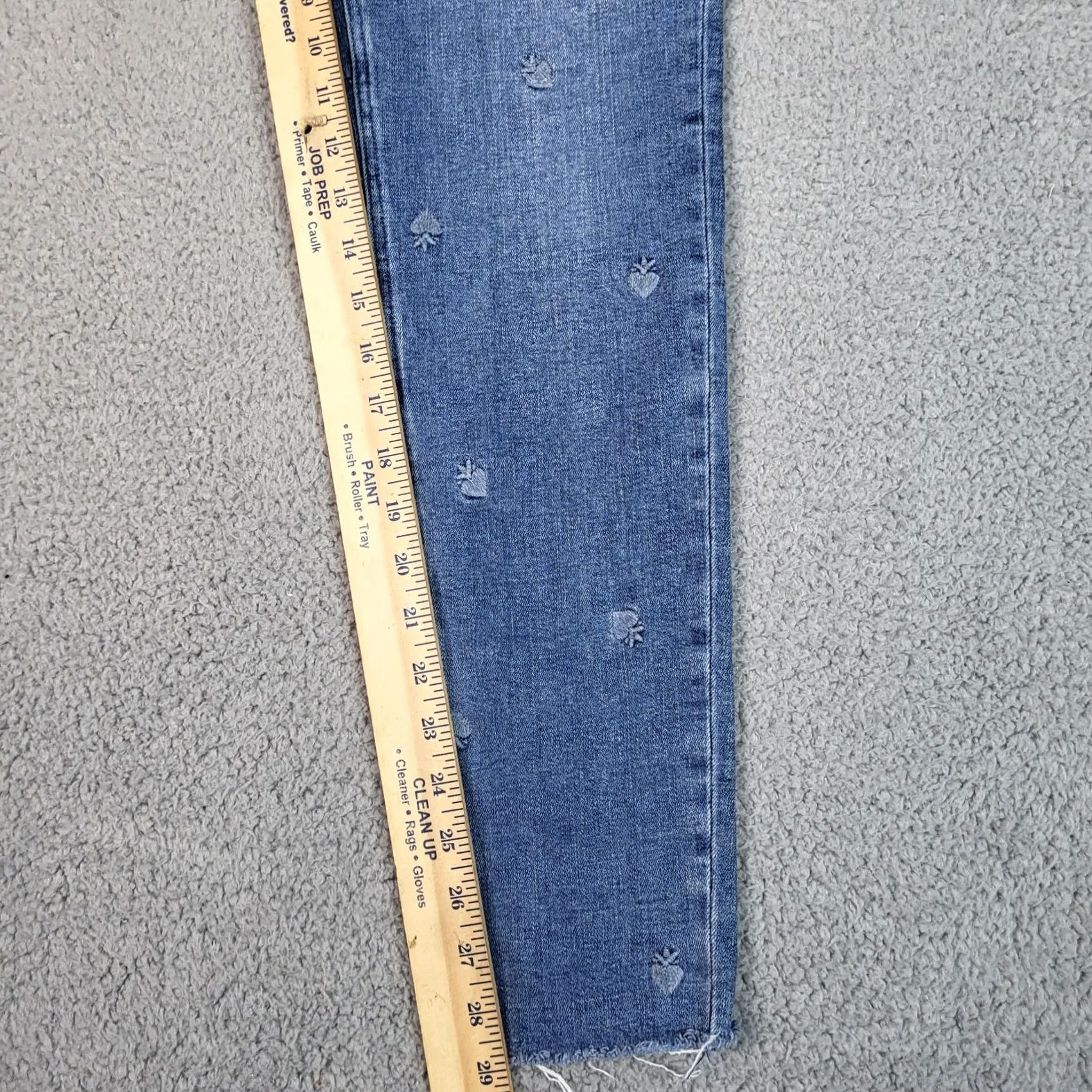 Scotch & Soda Scotch & Soda Skinny Womens 31 Blue Bohemienne Women Mid rise embroidered Jean Size 24" / US 00 / IT 34 - 3 Thumbnail