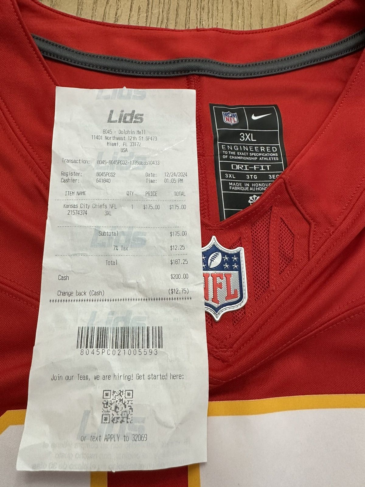 Nike Nike Men's Kansas City Chiefs jersey and hat Size US XXL / EU 58 / 5 - 16 Thumbnail