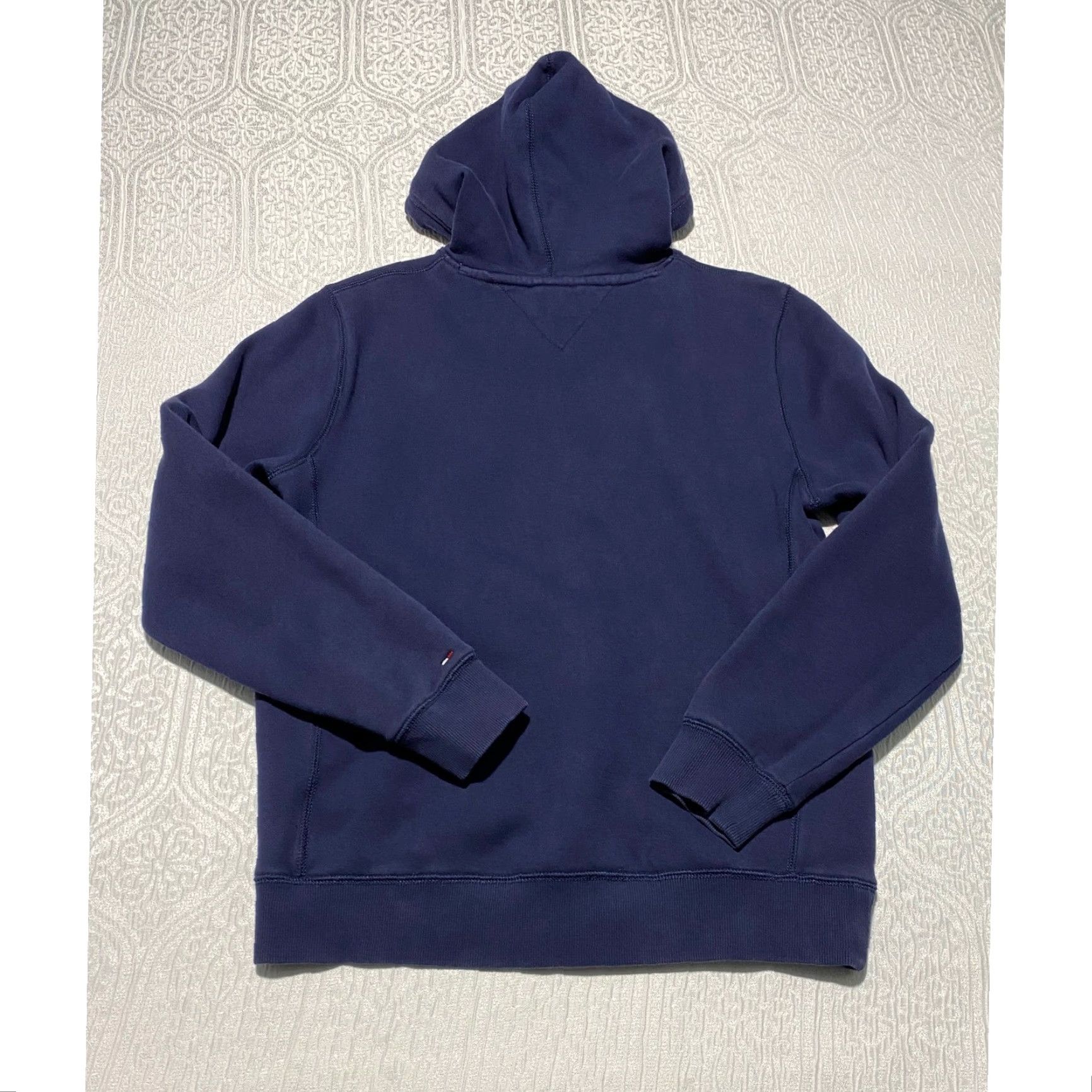 Tommy Hilfiger Tommy Hilfiger Hoodie Navy Blue Logo Patch Hooded Sweatshirt M Size US M / EU 48-50 / 2 - 5 Thumbnail