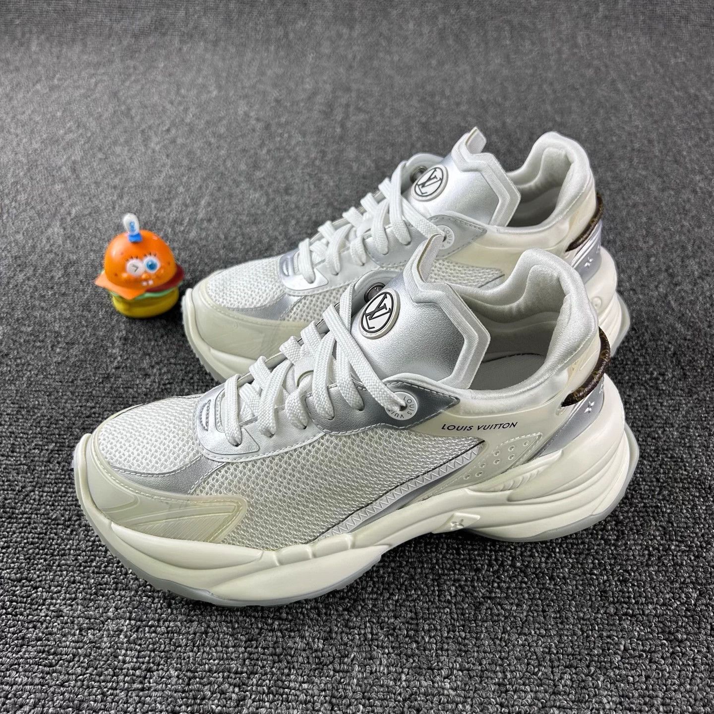 Louis Vuitton LV Run55 Silver Dad Shoe EU36.5 Size US 5.5 / IT 35.5 - 1 Thumbnail