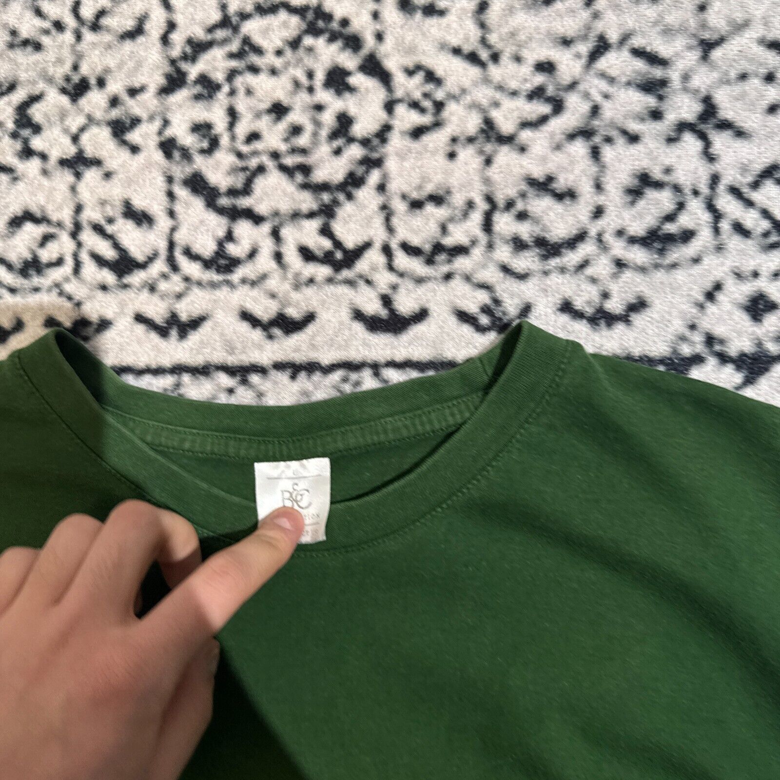 Vintage Vintage Bottle Green Cotton T-Shirt Size L Bulldog Roterdam Size US L / EU 52-54 / 3 - 6 Thumbnail