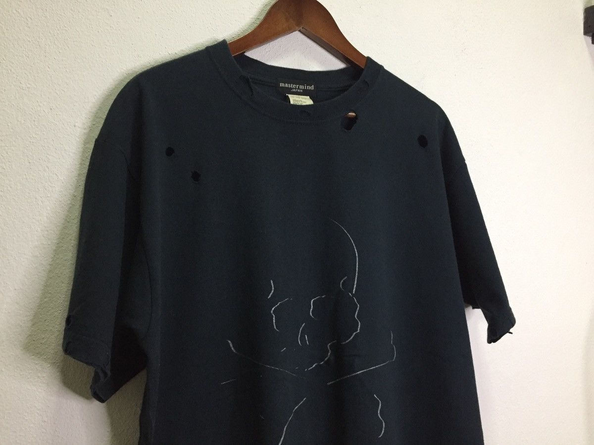 Mastermind Japan Distressed Mastermind Japan X 4SENSE Skull Damage Tee Size US L / EU 52-54 / 3 - 3 Thumbnail