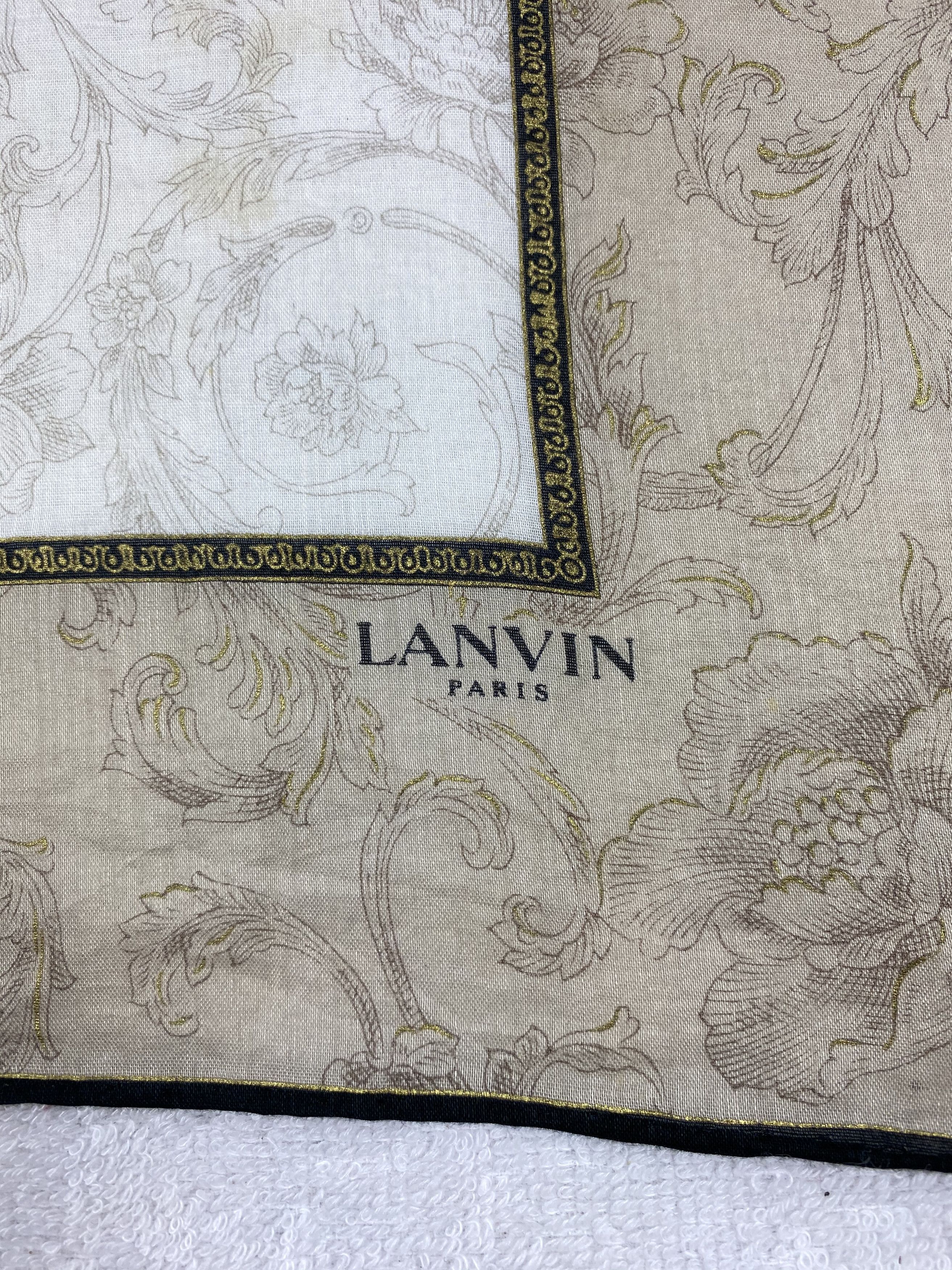 Lanvin × Vintage Lanvin Handkerchief / Bandana / Neckerchief Size ONE SIZE - 5 Thumbnail