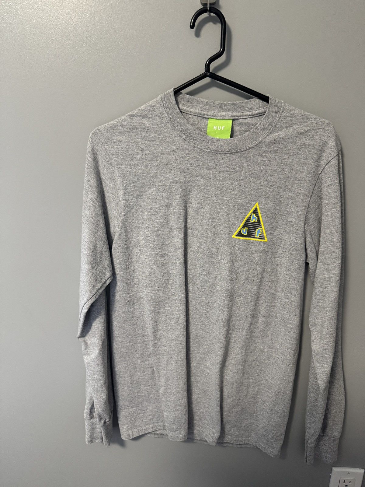 Huf Long sleeve street wear skating grey tee HUF brand Size US S / EU 44-46 / 1 - 1 Thumbnail
