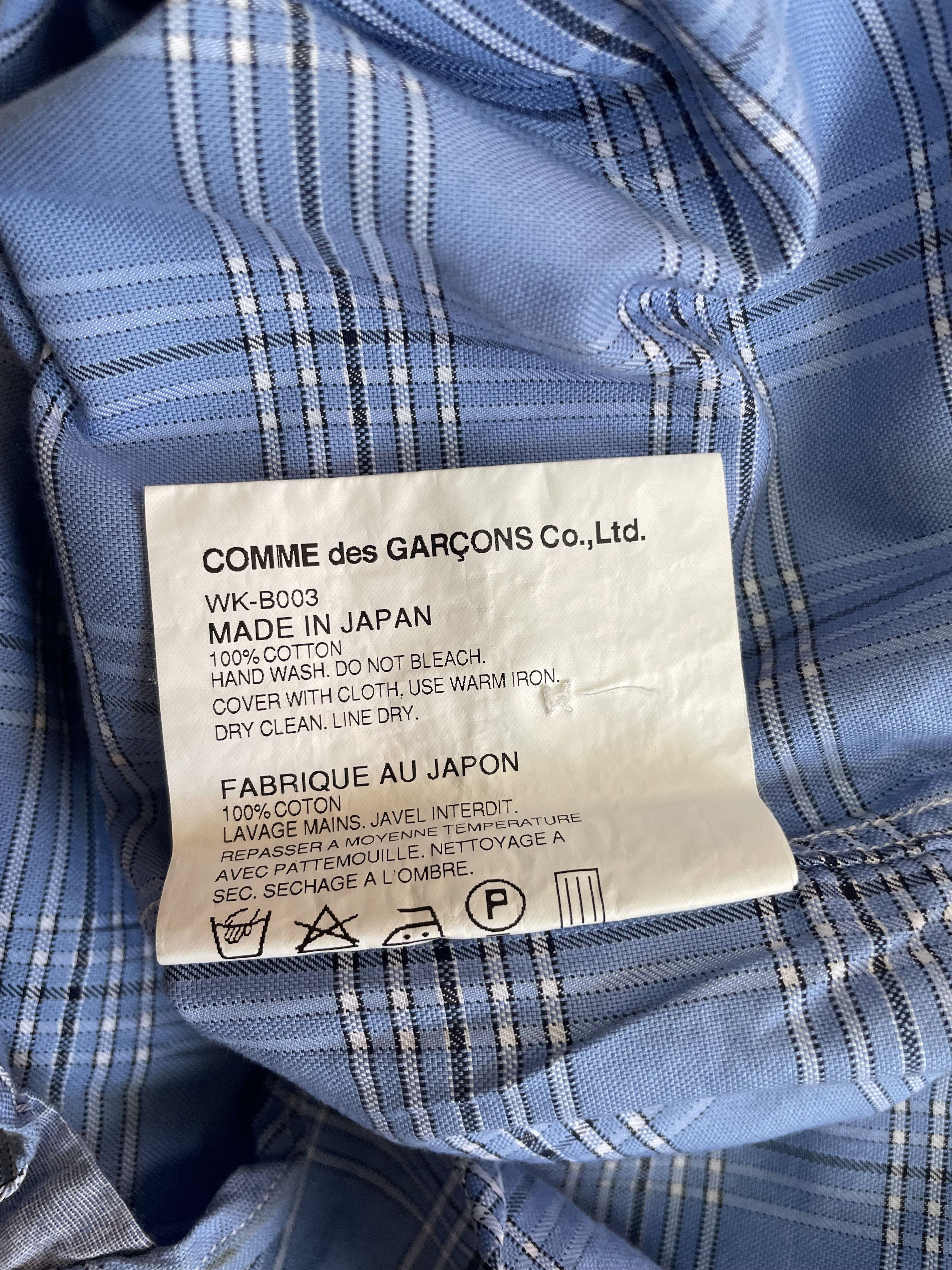 Comme des Garcons × Junya Watanabe JUNYA WATANABE CDG - Check Longsleeve Polo -AD2012 Size US XS / EU 42 / 0 - 8 Thumbnail