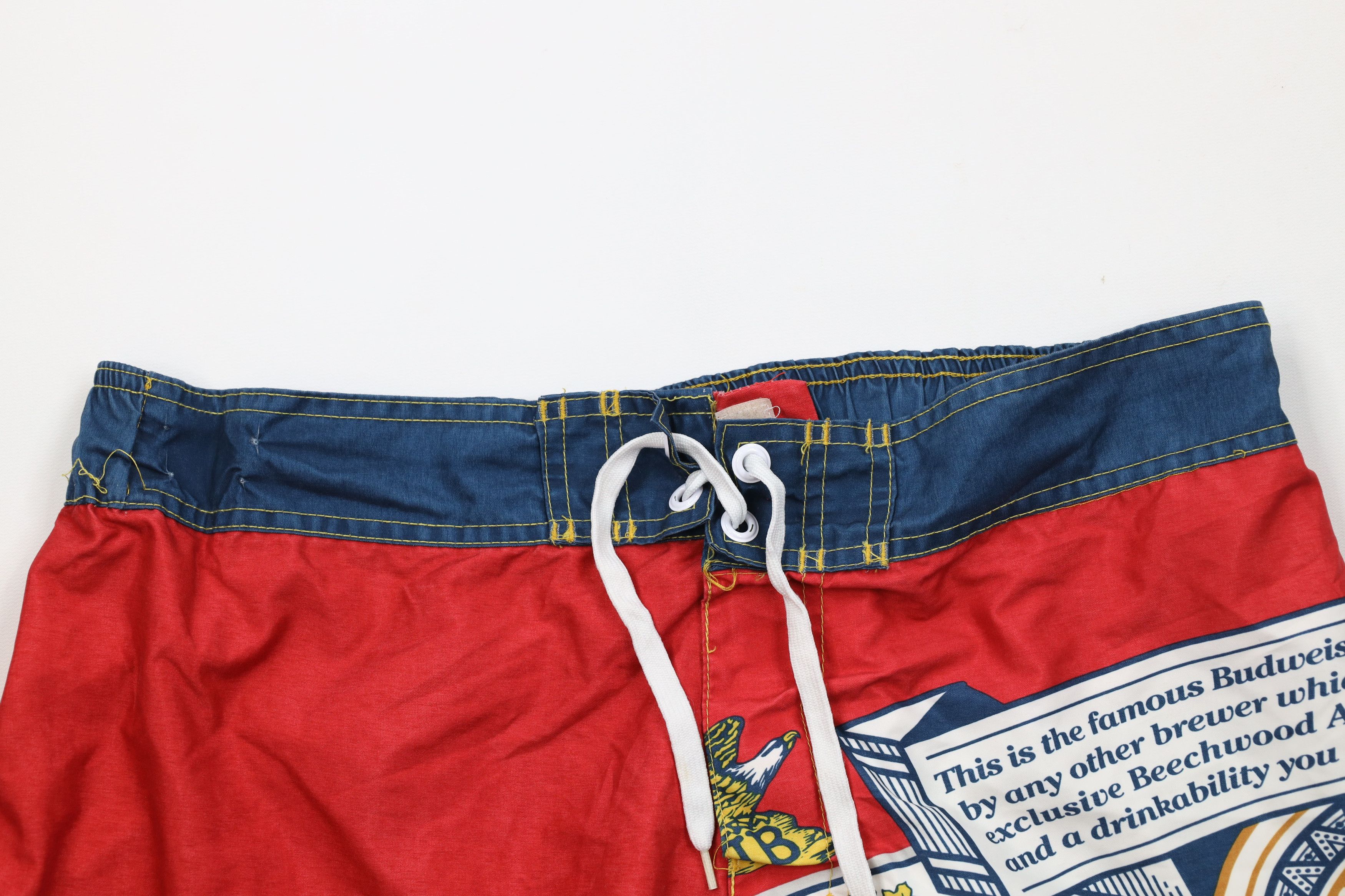 Budweiser Vintage Y2K Anheuser Busch Budweiser Board Shorts Trunks Size US 38 / EU 54 - 2 Thumbnail
