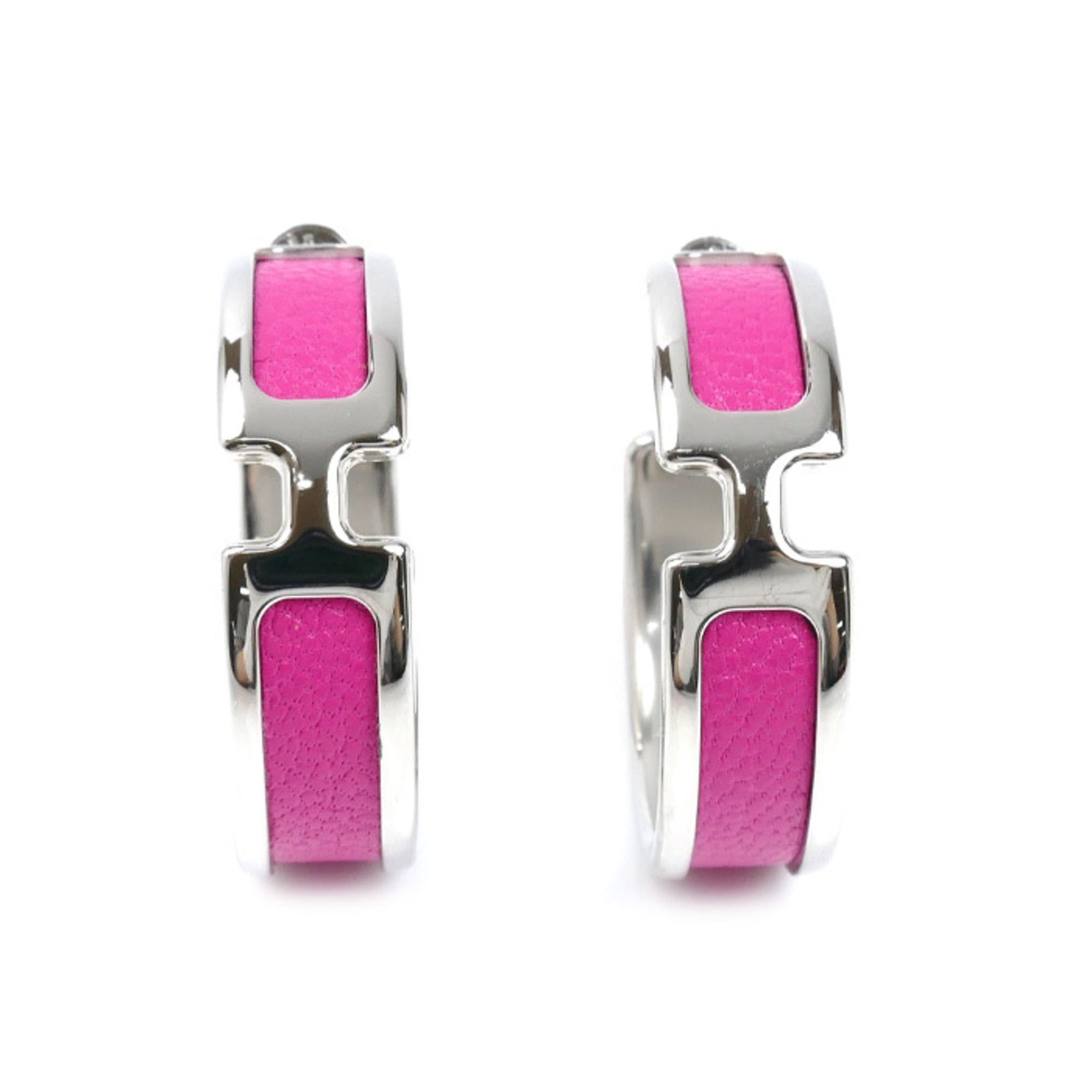 Hermes Hermes GP Leather Olympe Earrings for Women Size ONE SIZE - 1 Thumbnail